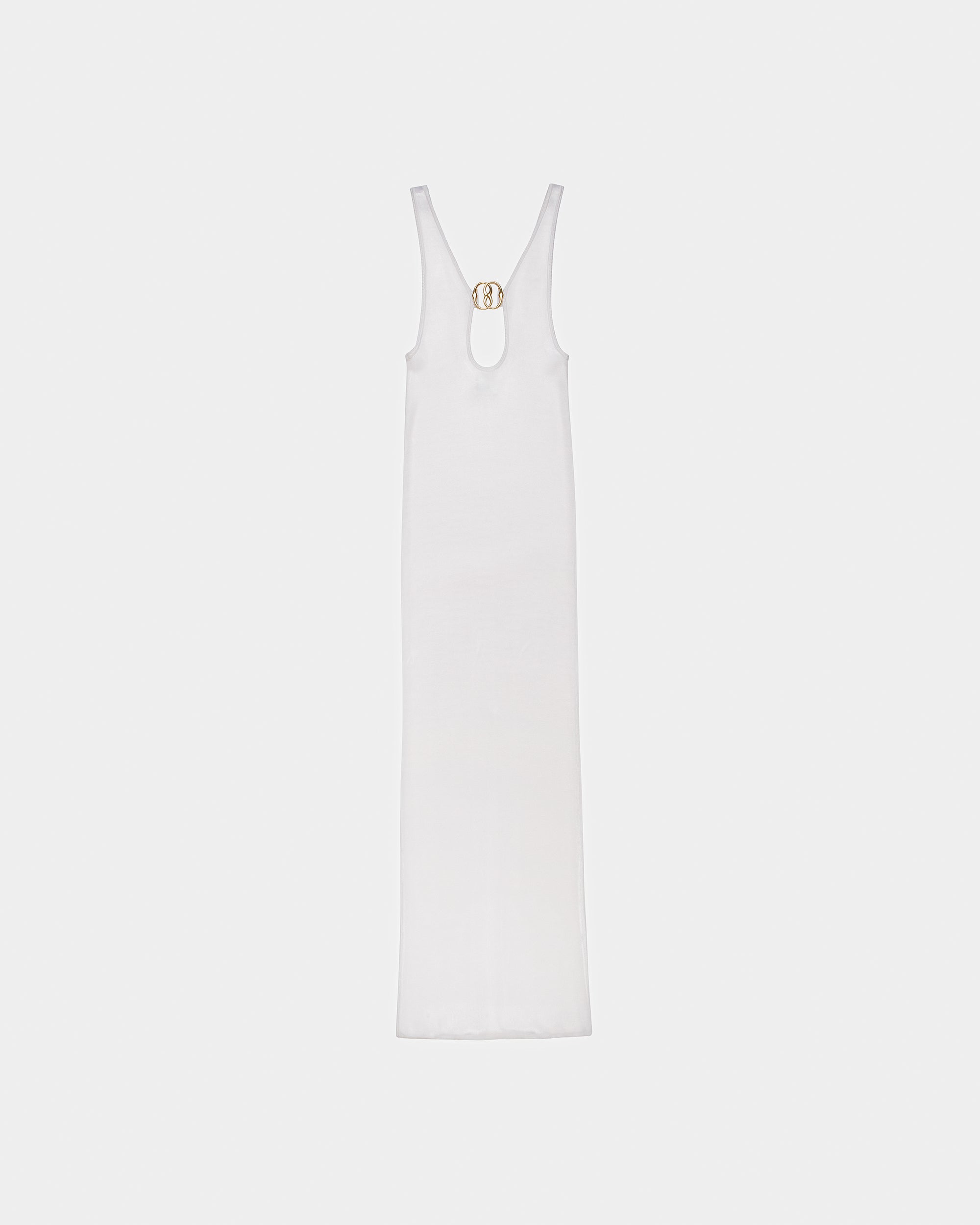 Cut Out Knit Dress In White - Women's - Bally - 06