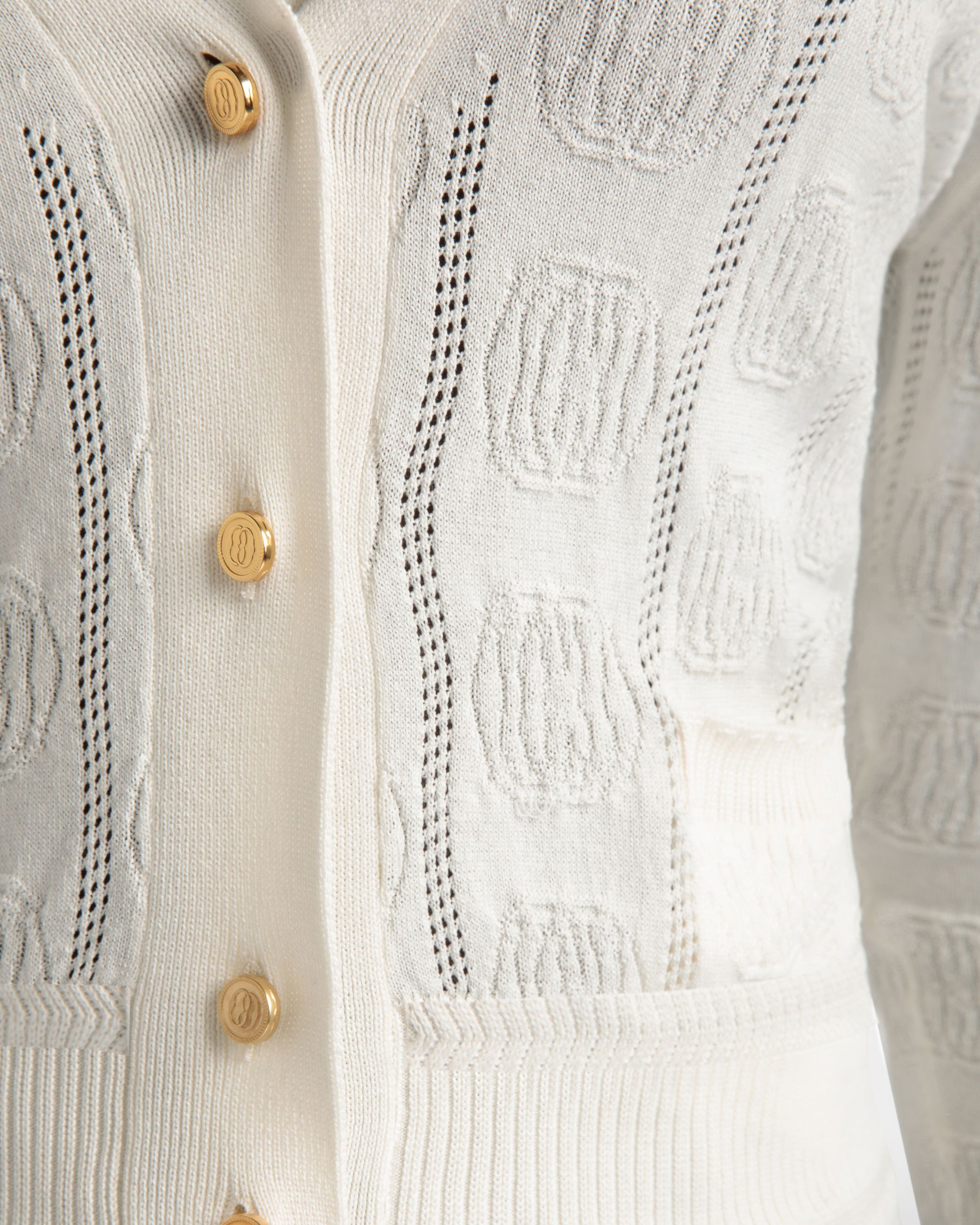 Beige Cardigan in Beige Silk Blend - Women's - Bally - 04