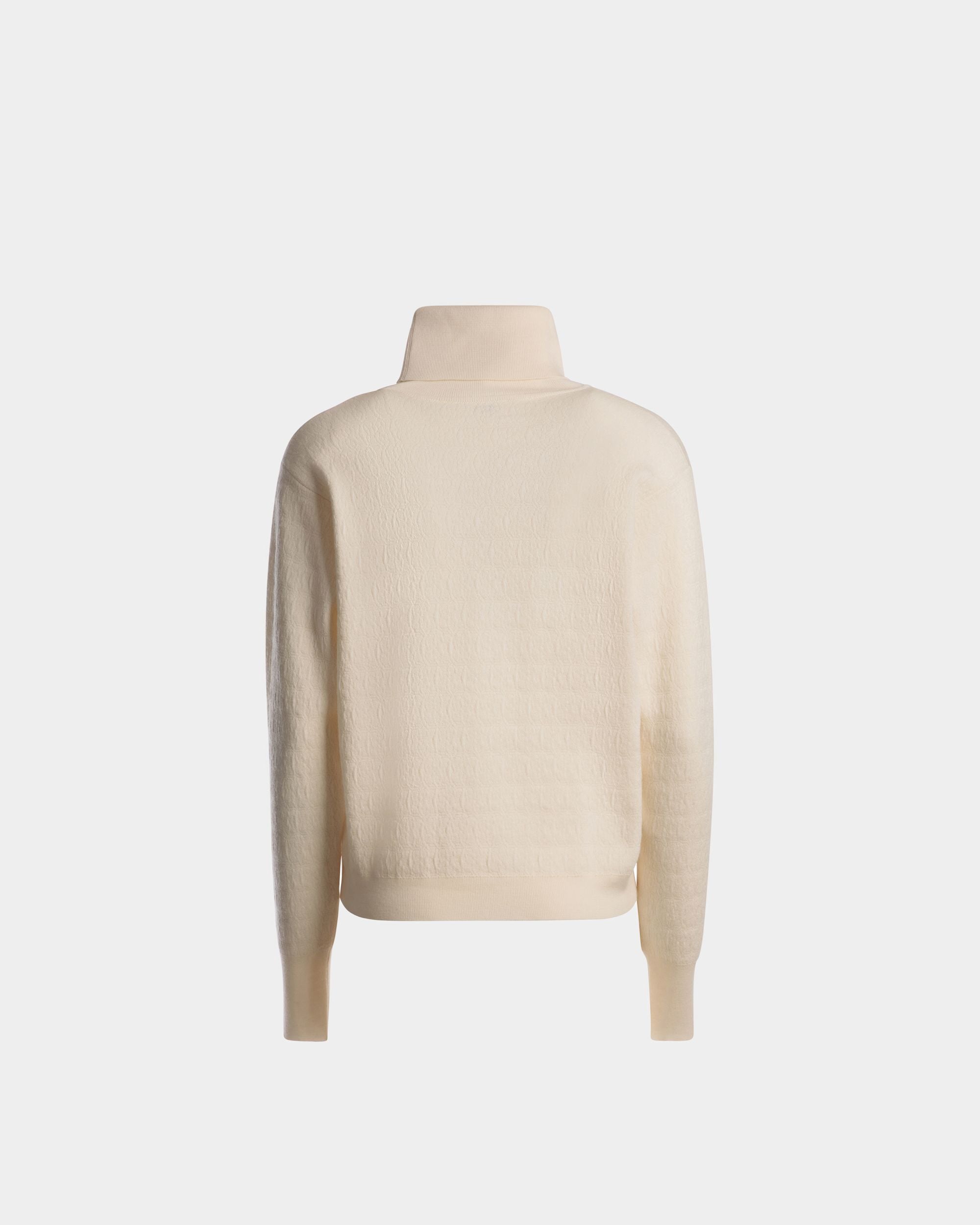 Roll Neck Sweater In Bone Wool - Women's - Bally - 07