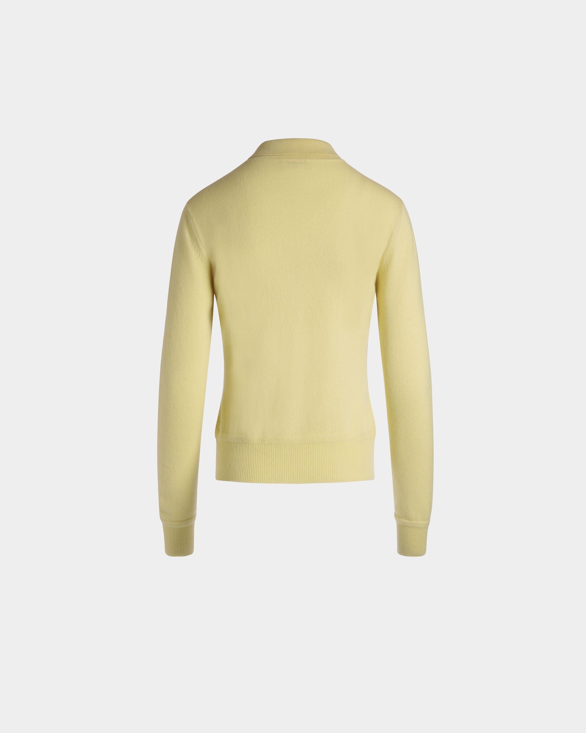 Knit Polo In Cream Cashmere - Women's - Bally - 08