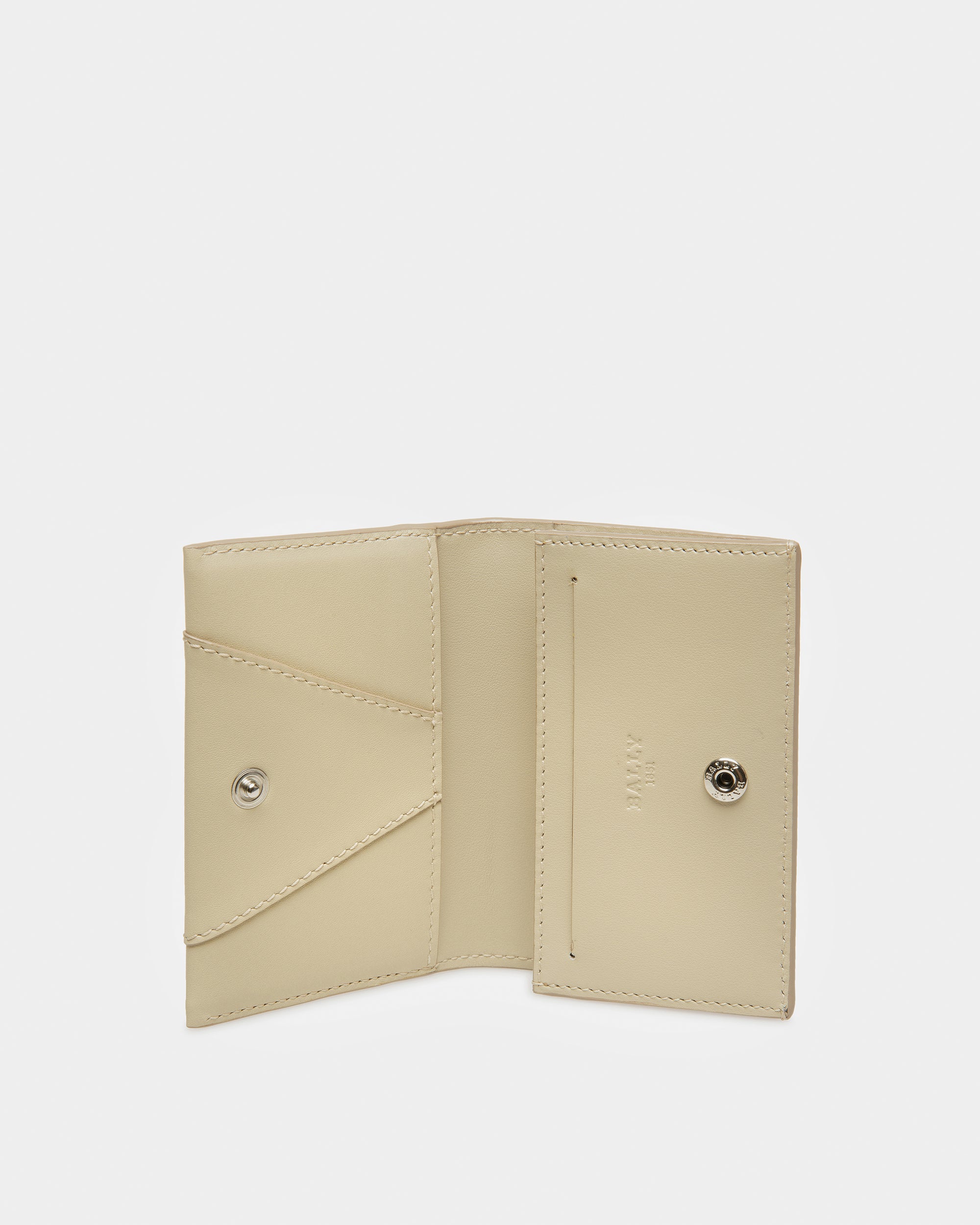 Annye Leather Card Holder In Fossil - Women's - Bally - 03