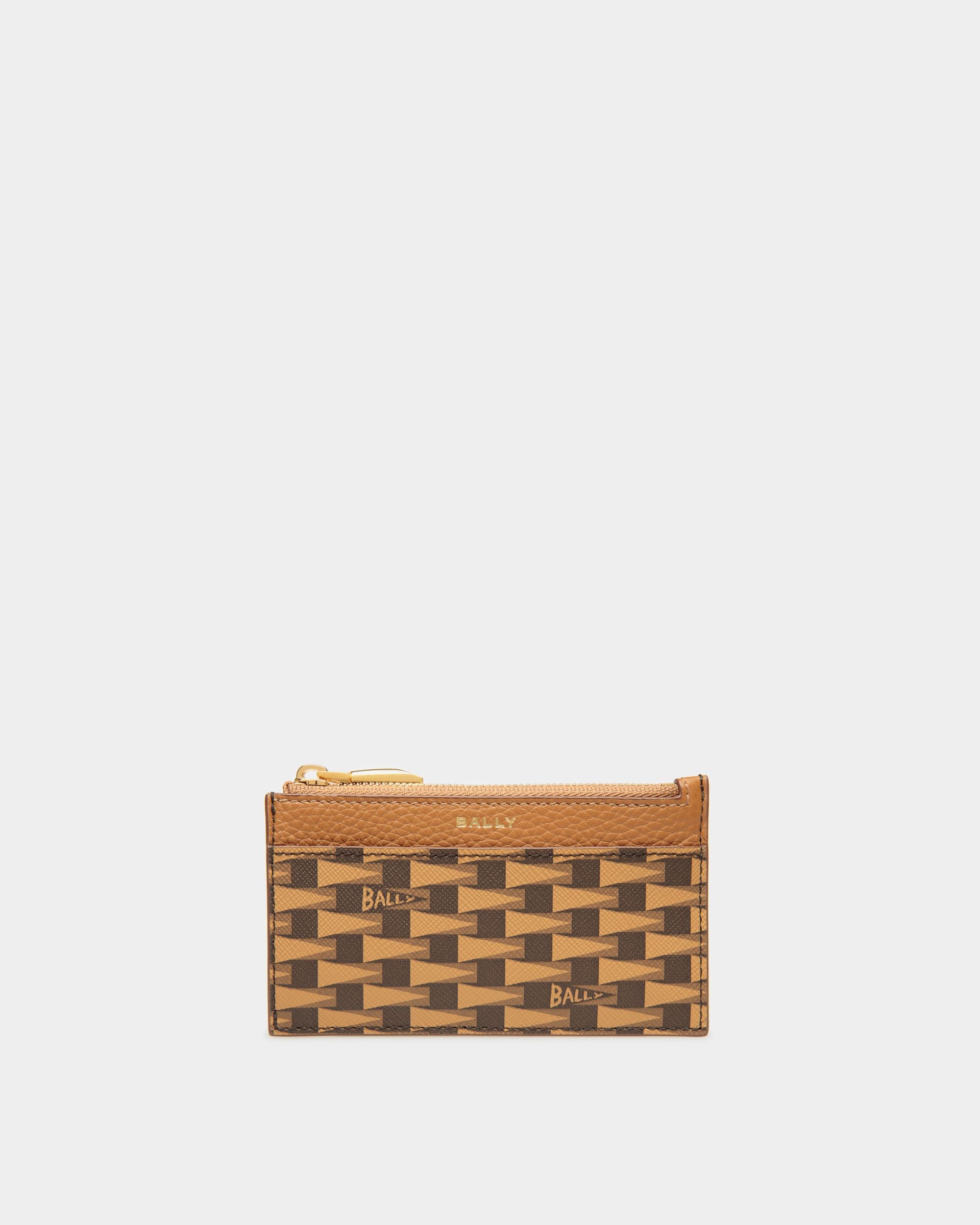 Pennant Card Holder In Desert TPU - Women's - Bally - 01