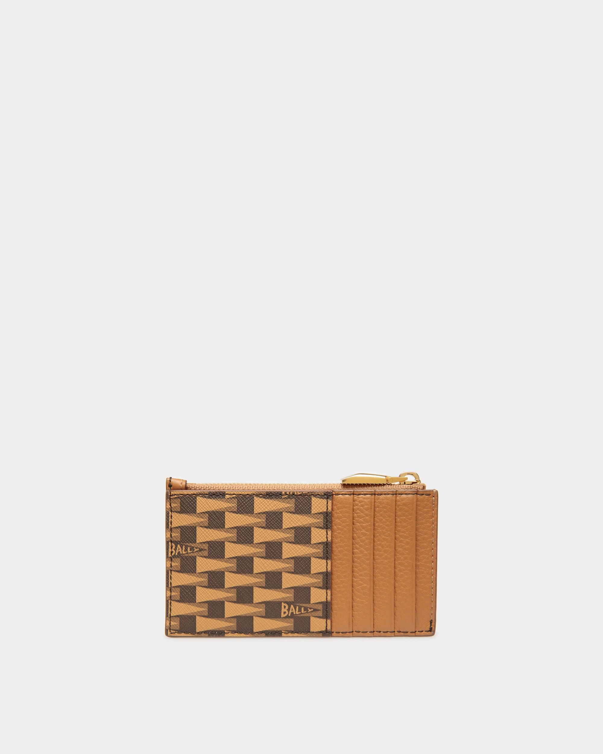 Pennant Card Holder In Desert TPU - Women's - Bally - 02