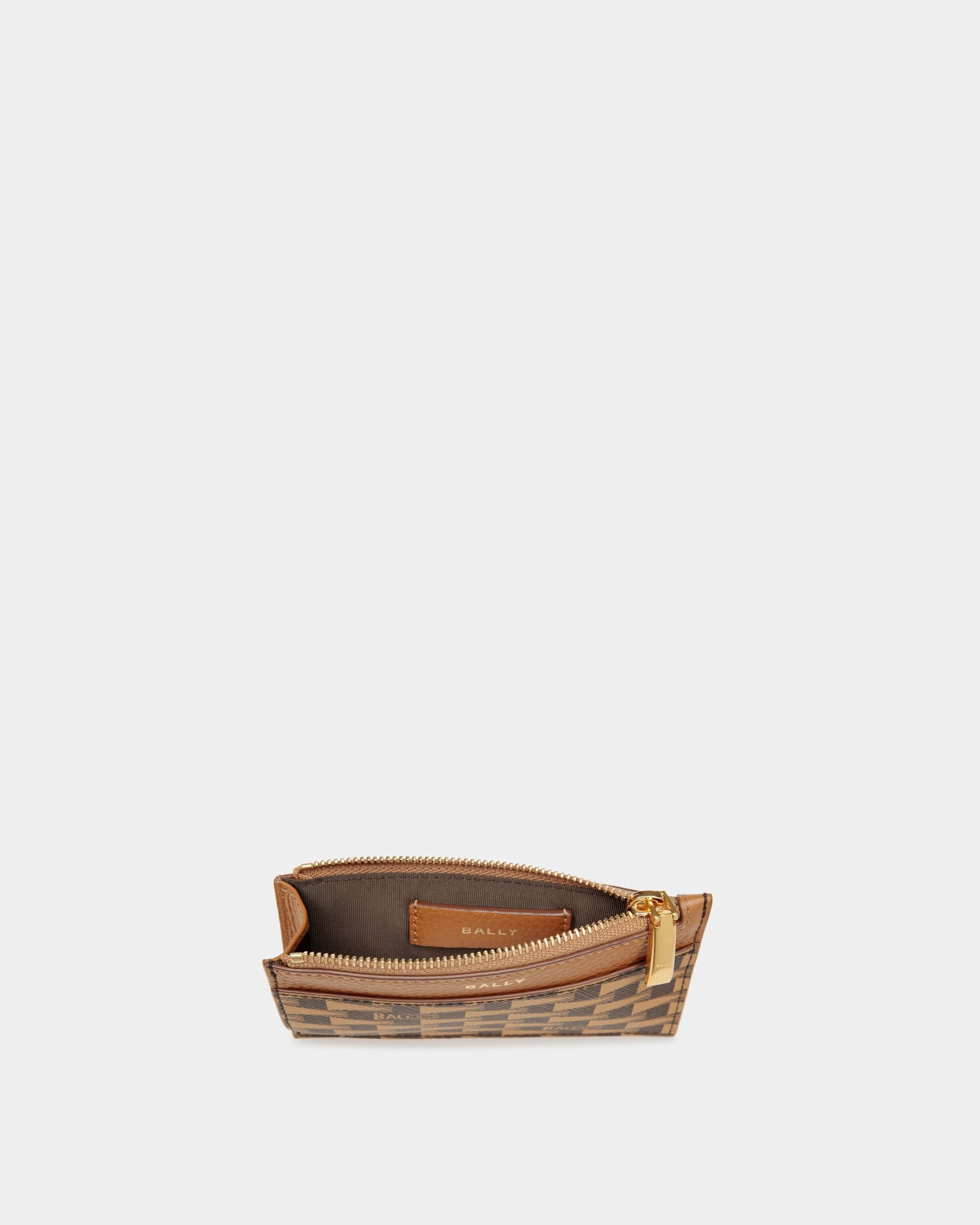 Pennant Card Holder In Desert TPU - Women's - Bally - 03