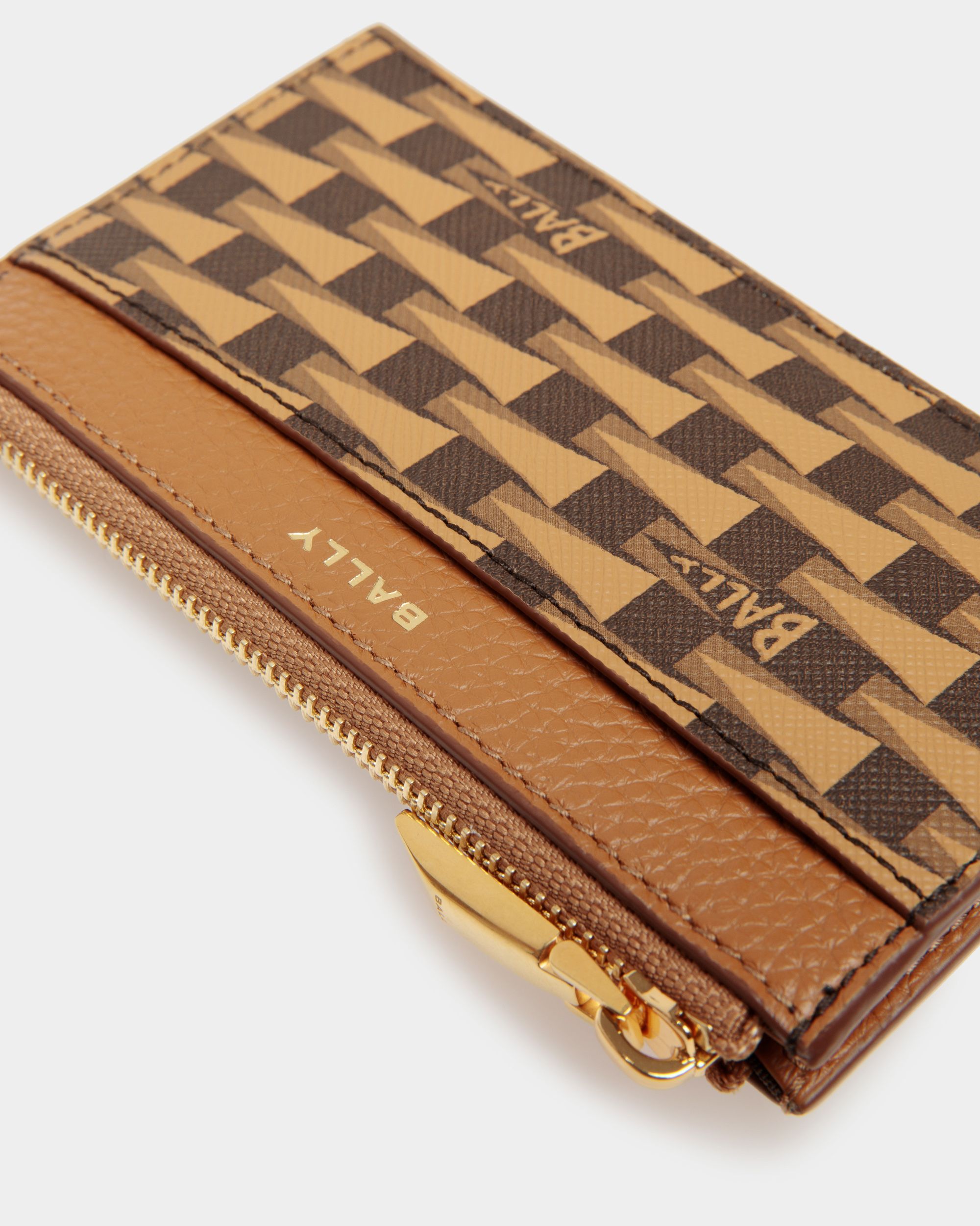 Pennant Card Holder In Desert TPU - Women's - Bally - 04