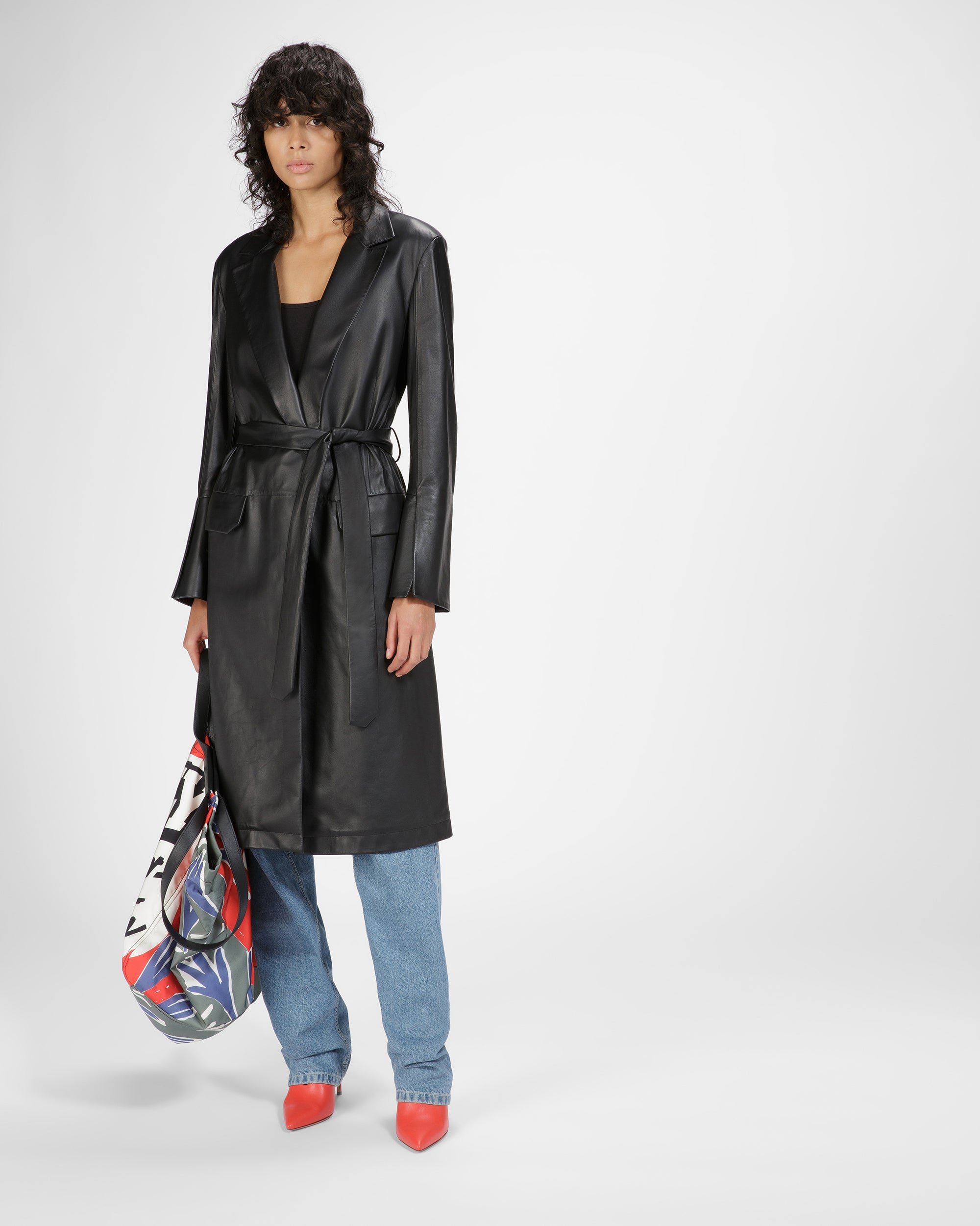 Leather Coat - Women's - Bally - 04