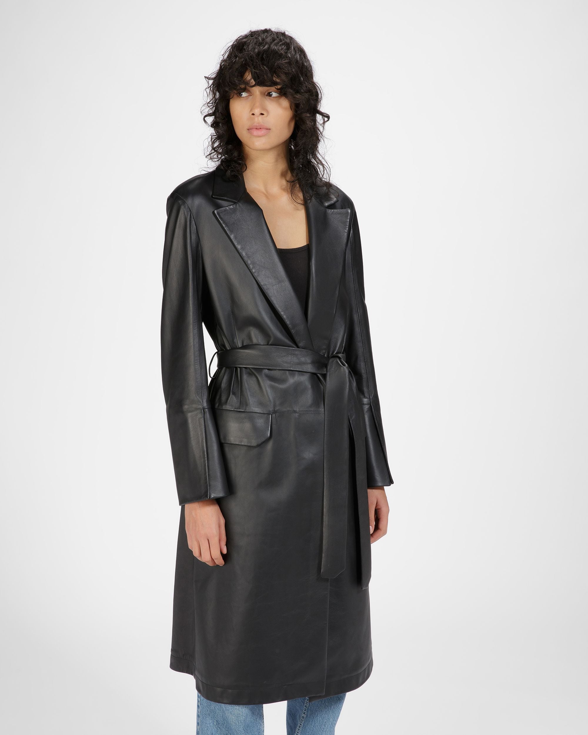 Leather Coat - Women's - Bally - 06