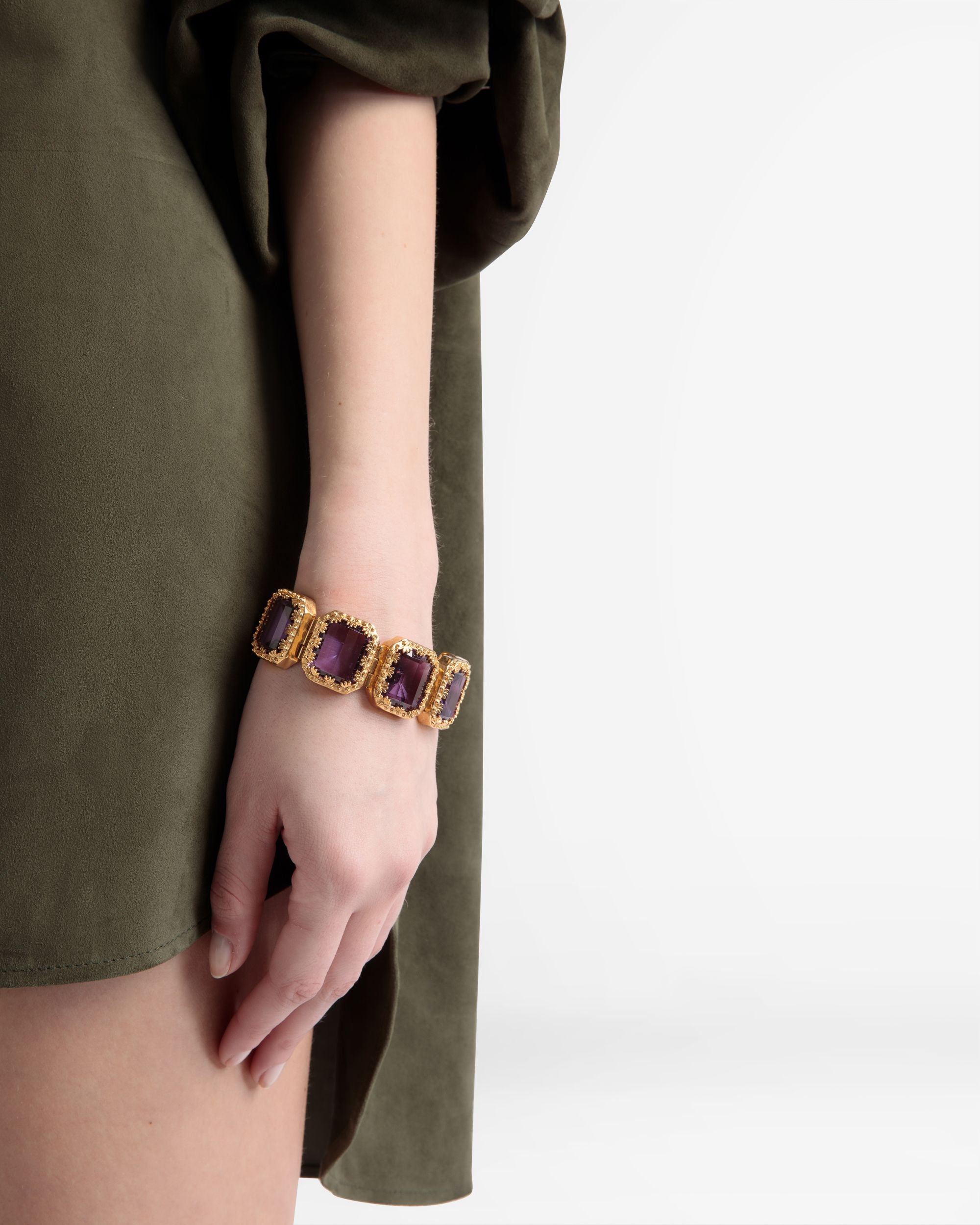 Cocktail Bracelet In Amethyst - Women's - Bally - 02