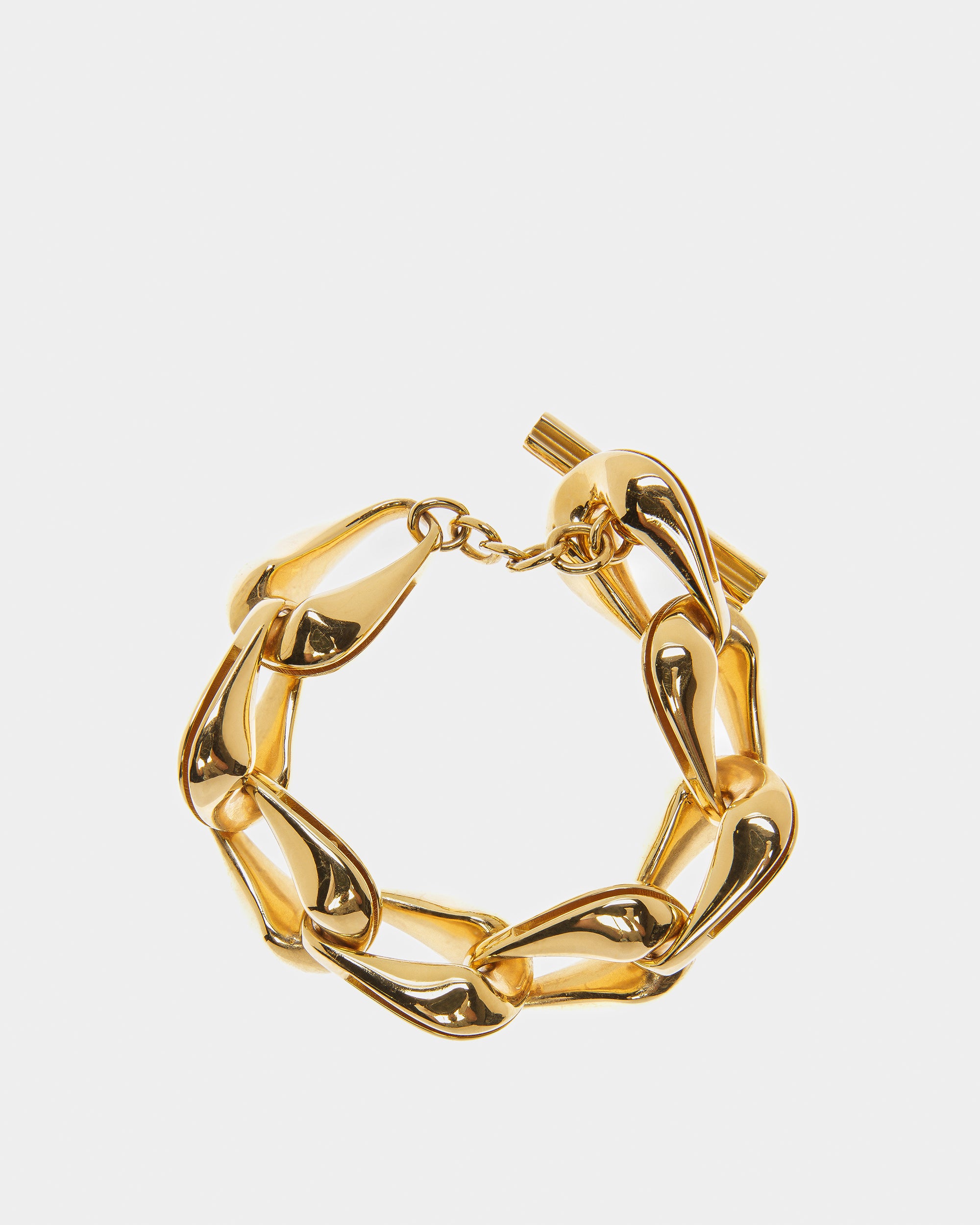 Chunky Chain Bracelet In Yellow-Gold - Women's - Bally - 01