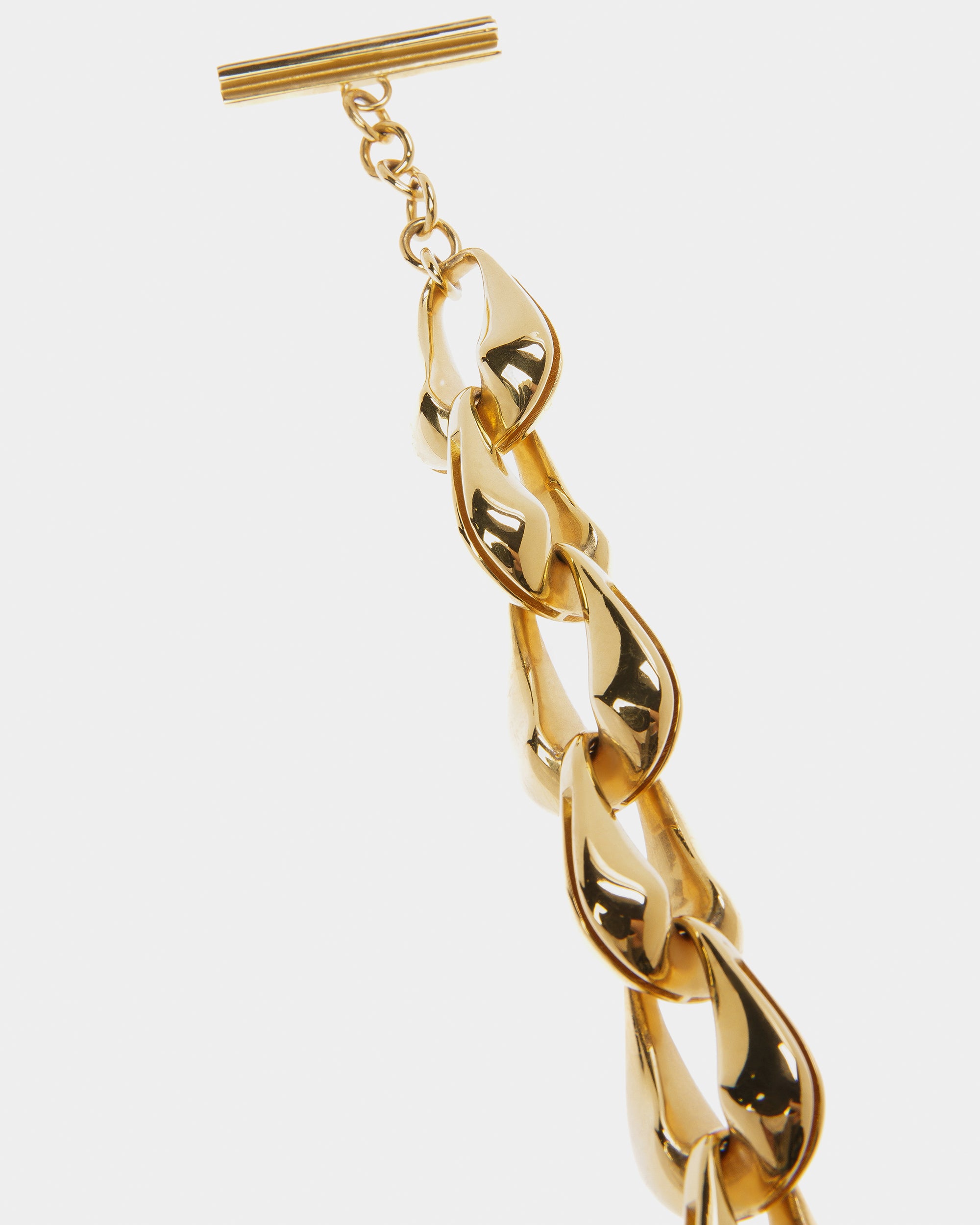 Chunky Chain Bracelet In Yellow-Gold - Women's - Bally - 02