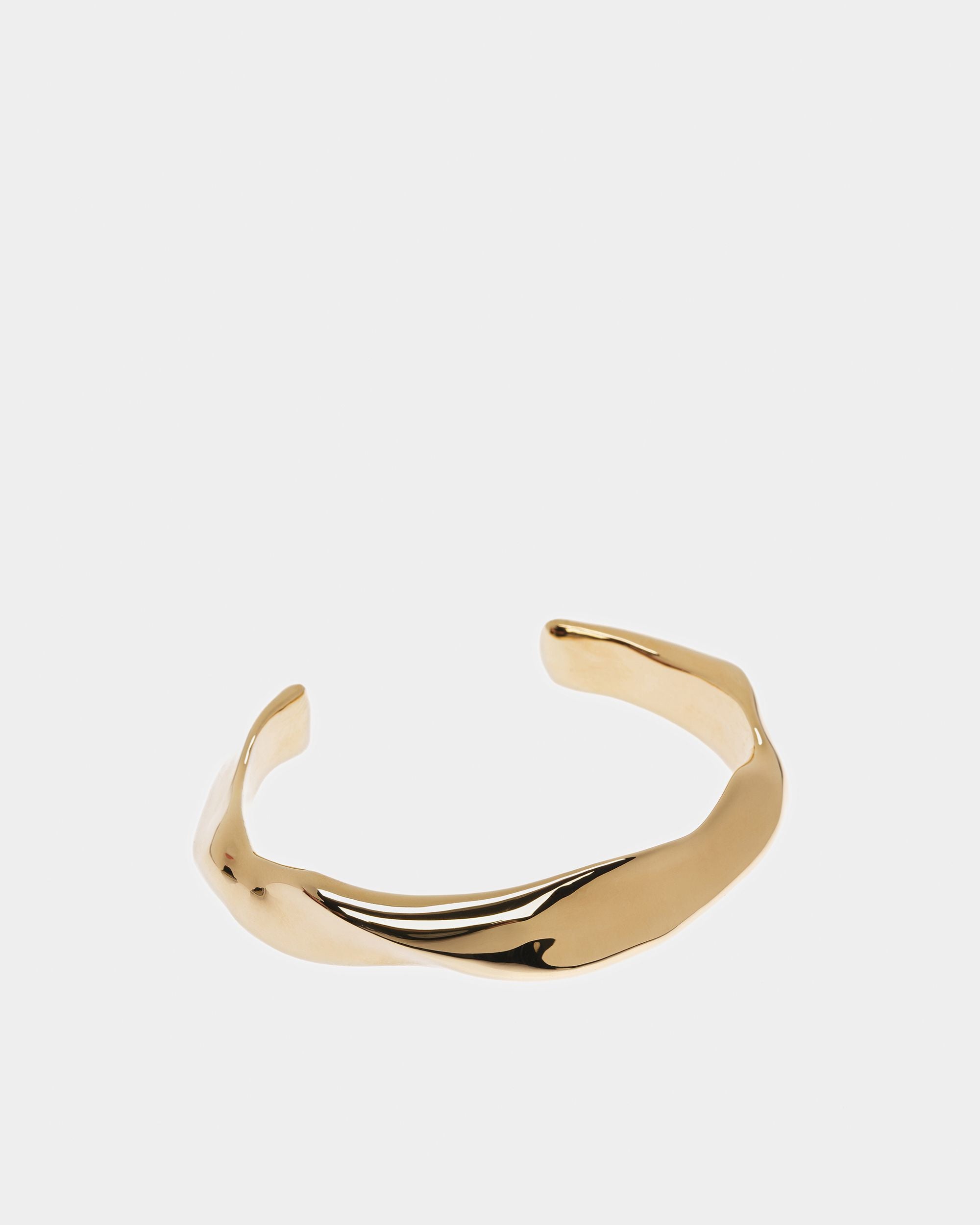 Cuff Bangle In Yellow-Gold - Women's - Bally - 01