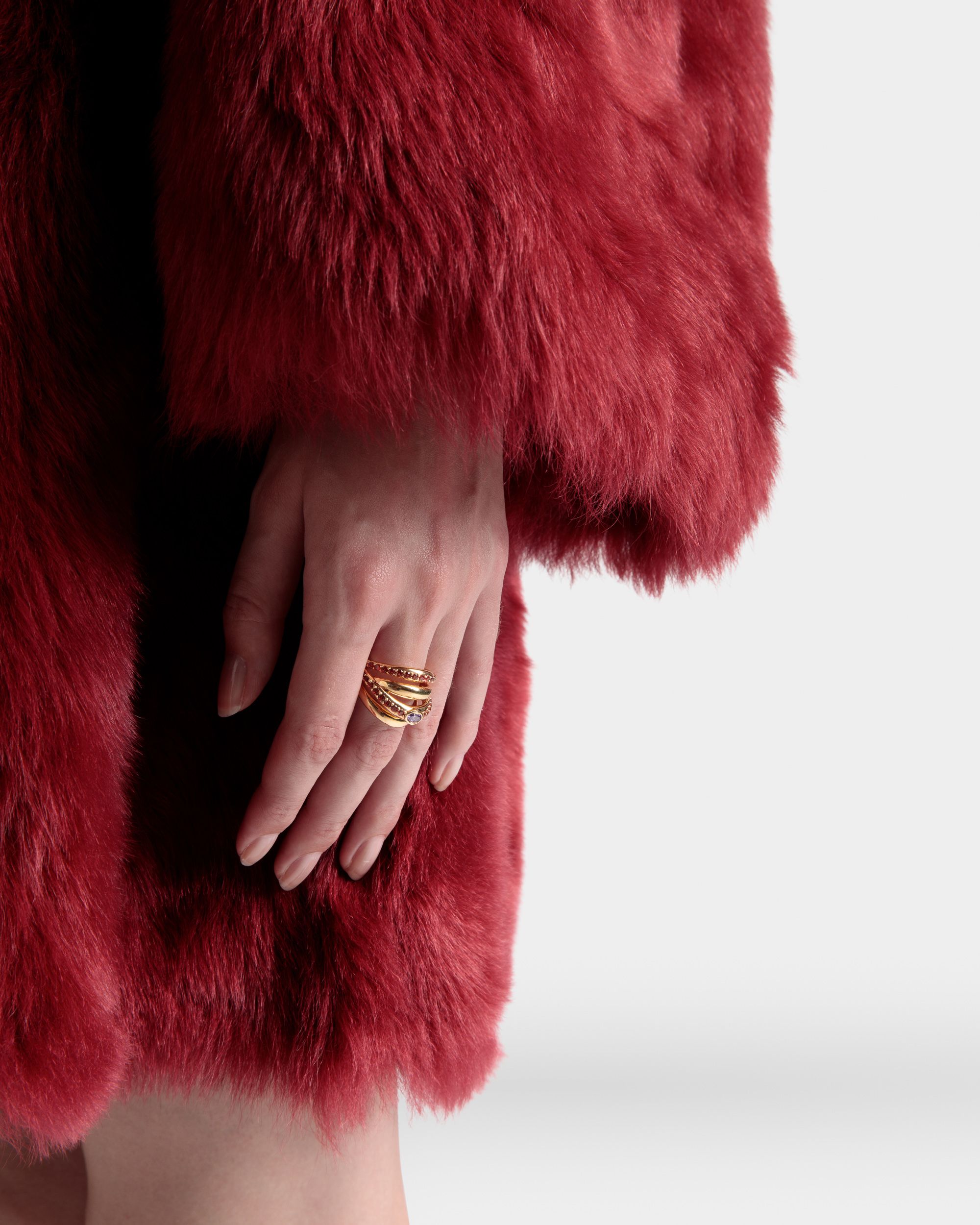Evening Ring In Gold Brass - Women's - Bally - 02