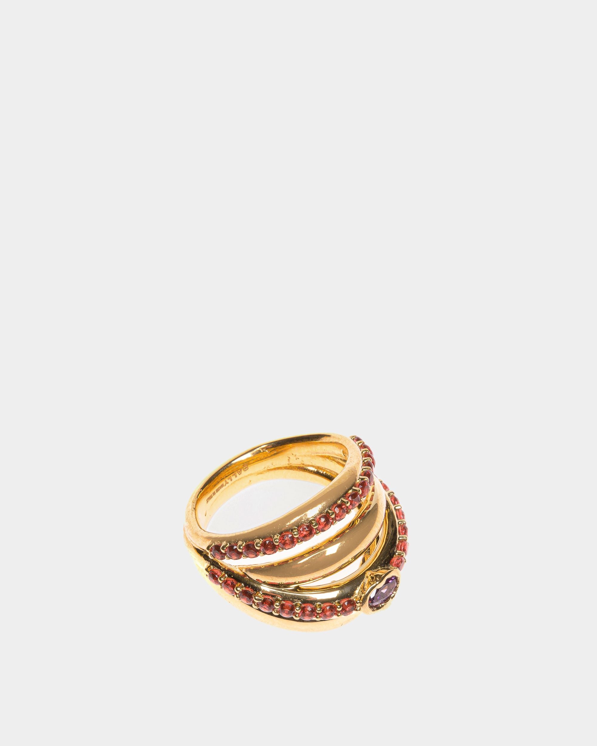 Evening Ring In Gold Brass - Women's - Bally - 03