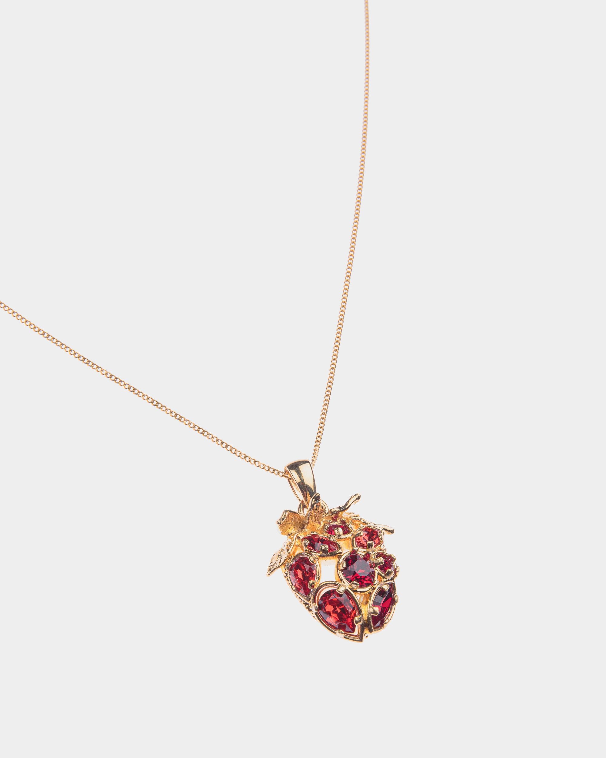 Deco Necklace in Gold Eco Brass and Crystals - Women's - Bally - 03