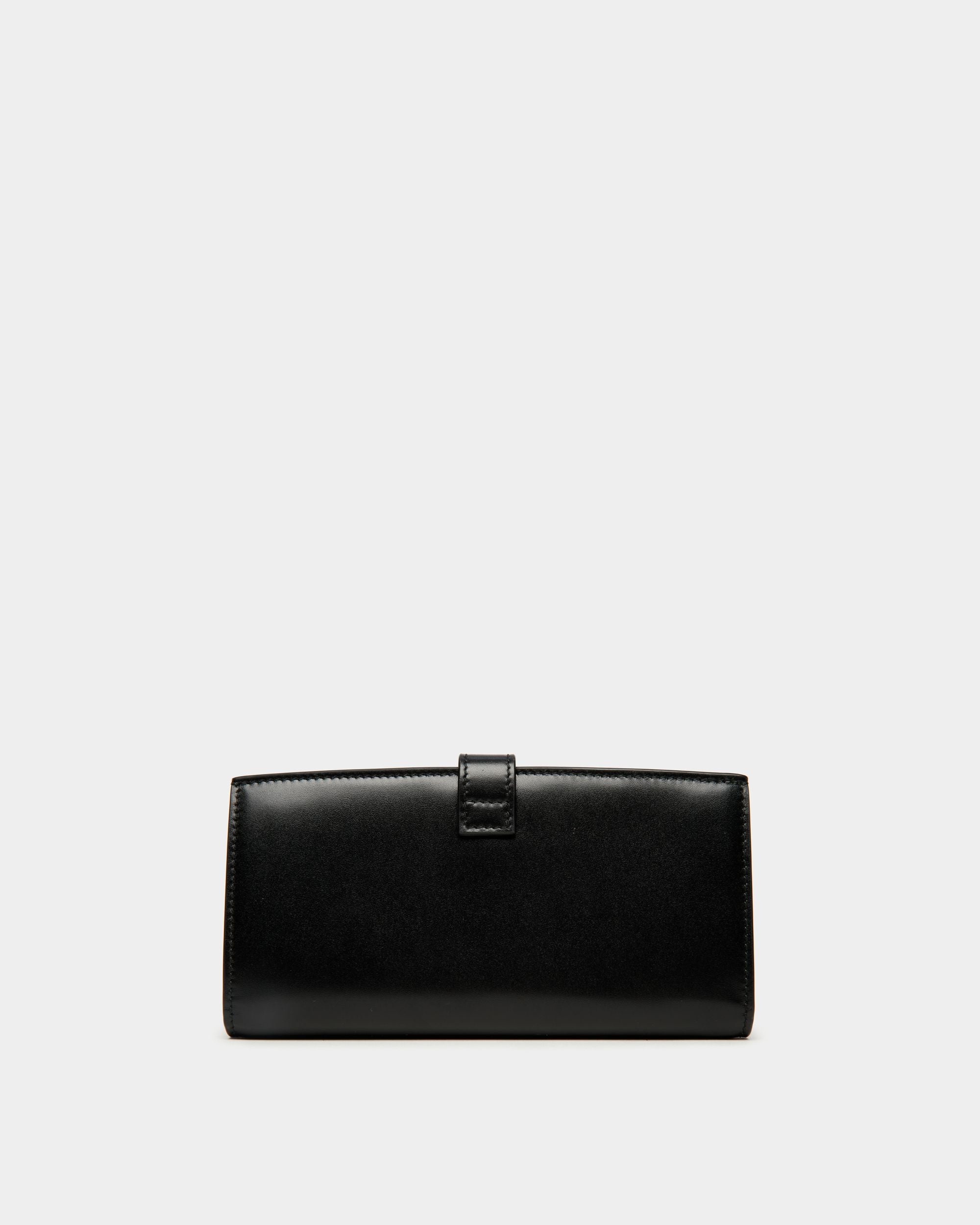 Ollam Long Wallet in Black Leather - Women's - Bally - 02