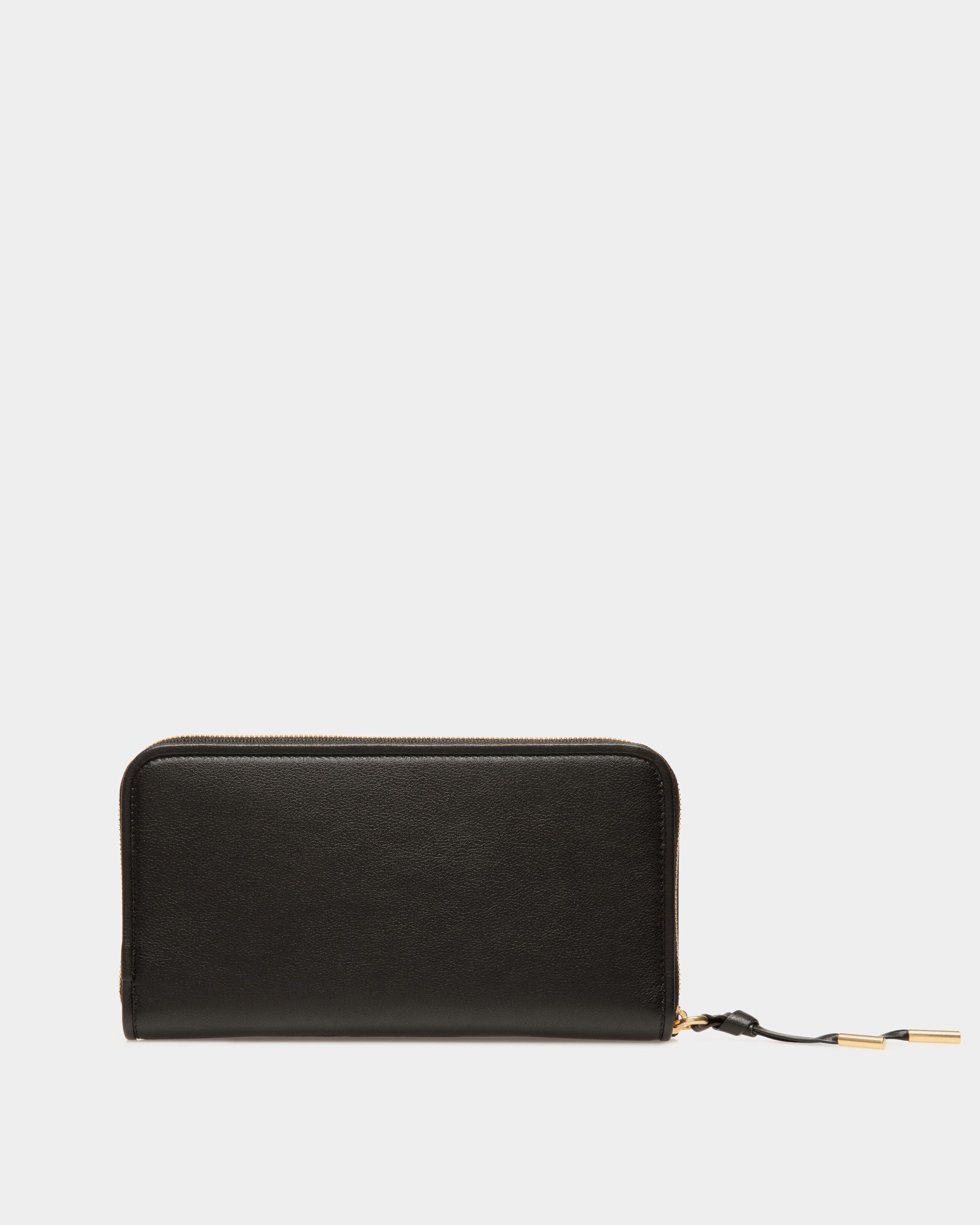 Bally Essential Long Wallet in Black Leather - Women's - Bally - 02