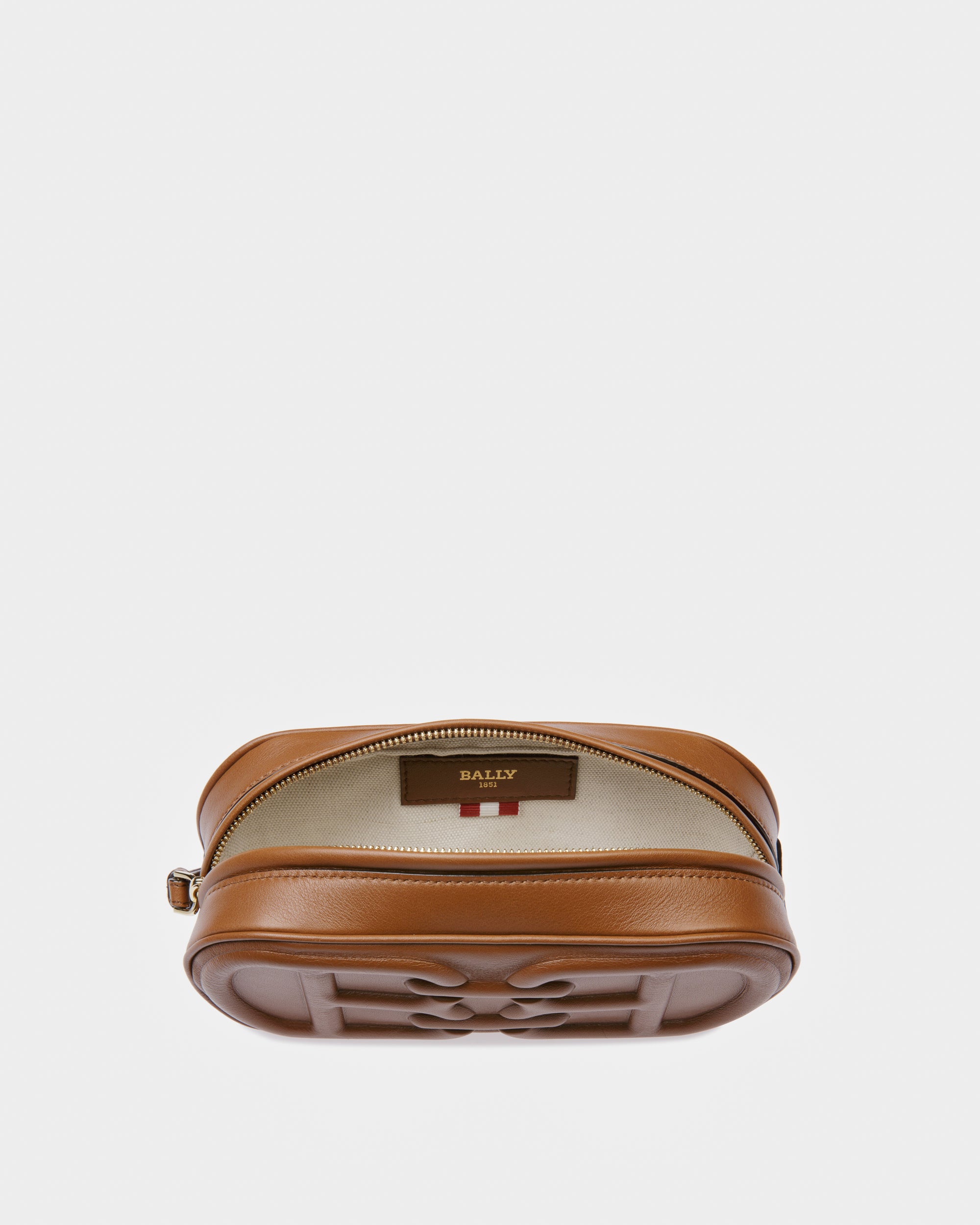 Bowye Leather Belt Bag In Brown - Women's - Bally - 04