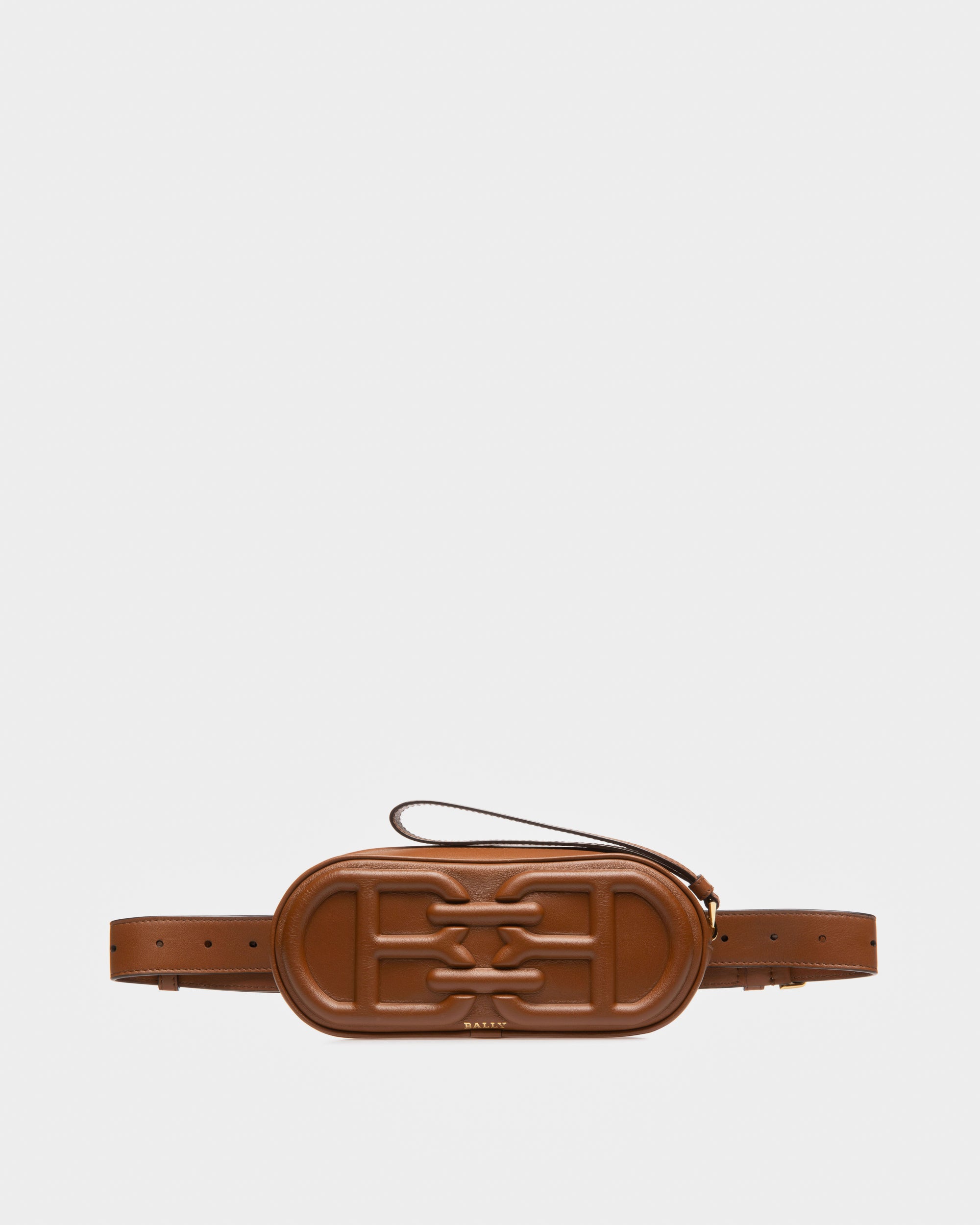 Bowye Leather Belt Bag In Brown - Women's - Bally - 05