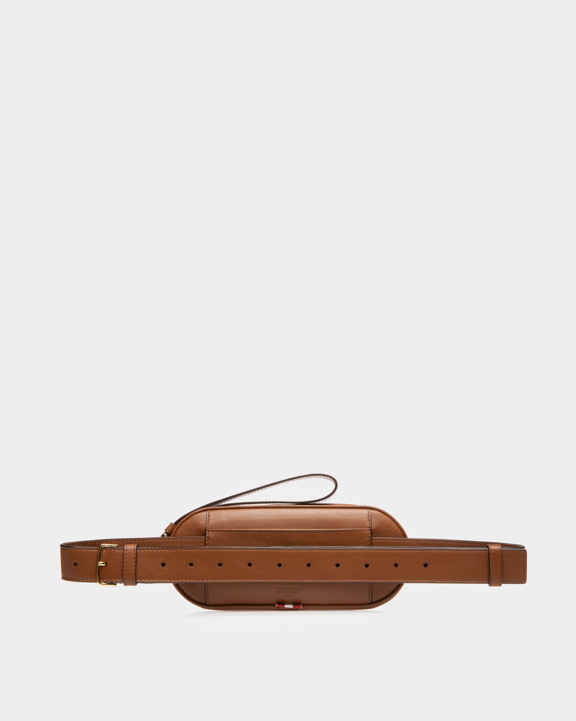 Bowye Leather Belt Bag In Brown - Women's - Bally - 06
