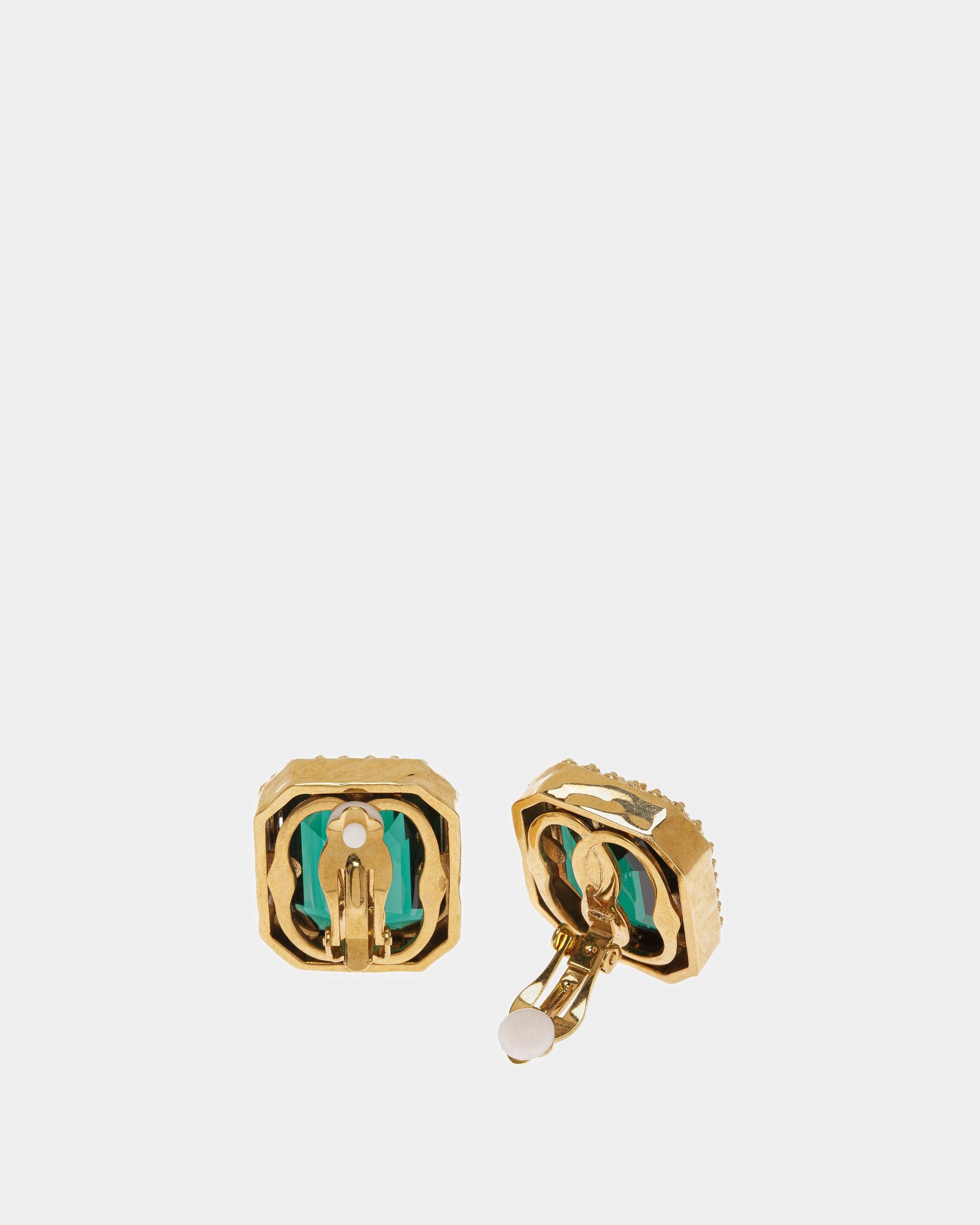 Clip Earrings In Emerald - Women's - Bally - 03