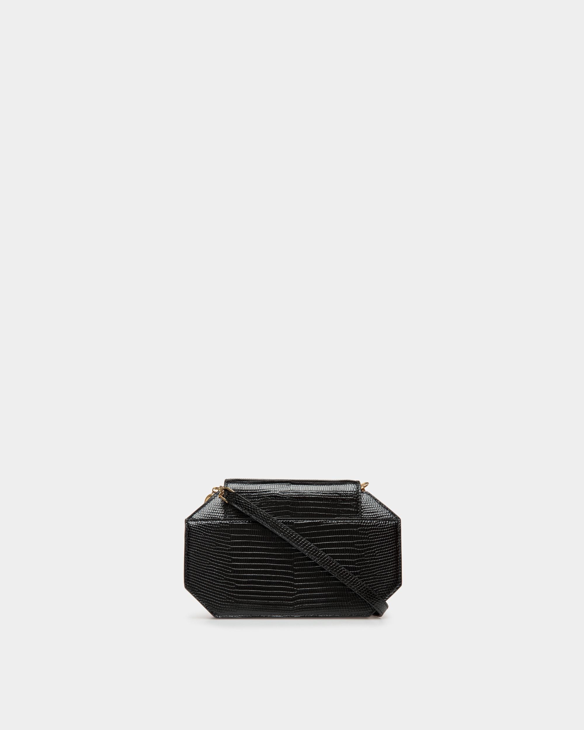 Emblem Octogone In Black Leather - Women's - Bally - 02