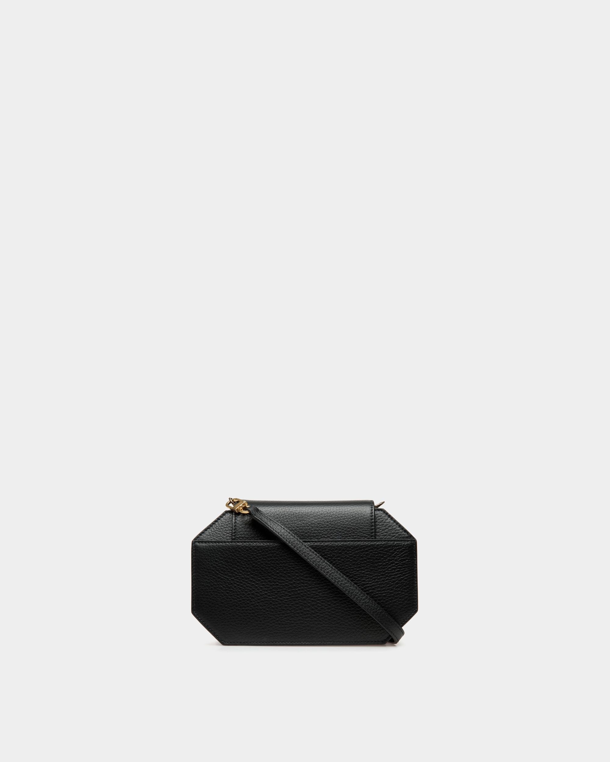 Emblem Octogone In Black Leather - Women's - Bally - 02
