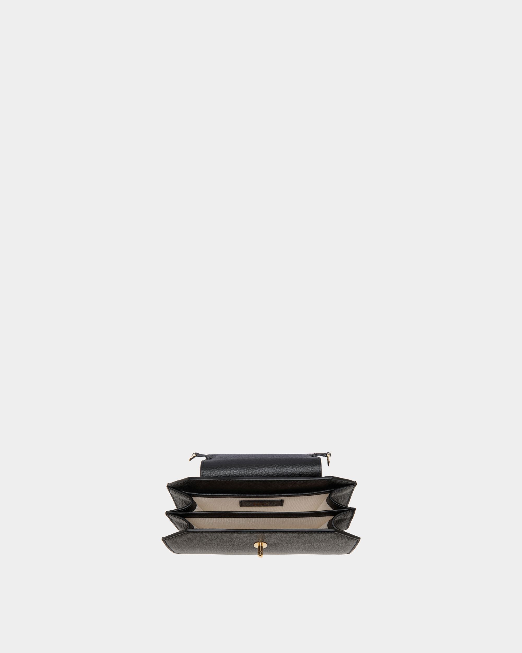 Emblem Octogone In Black Leather - Women's - Bally - 04