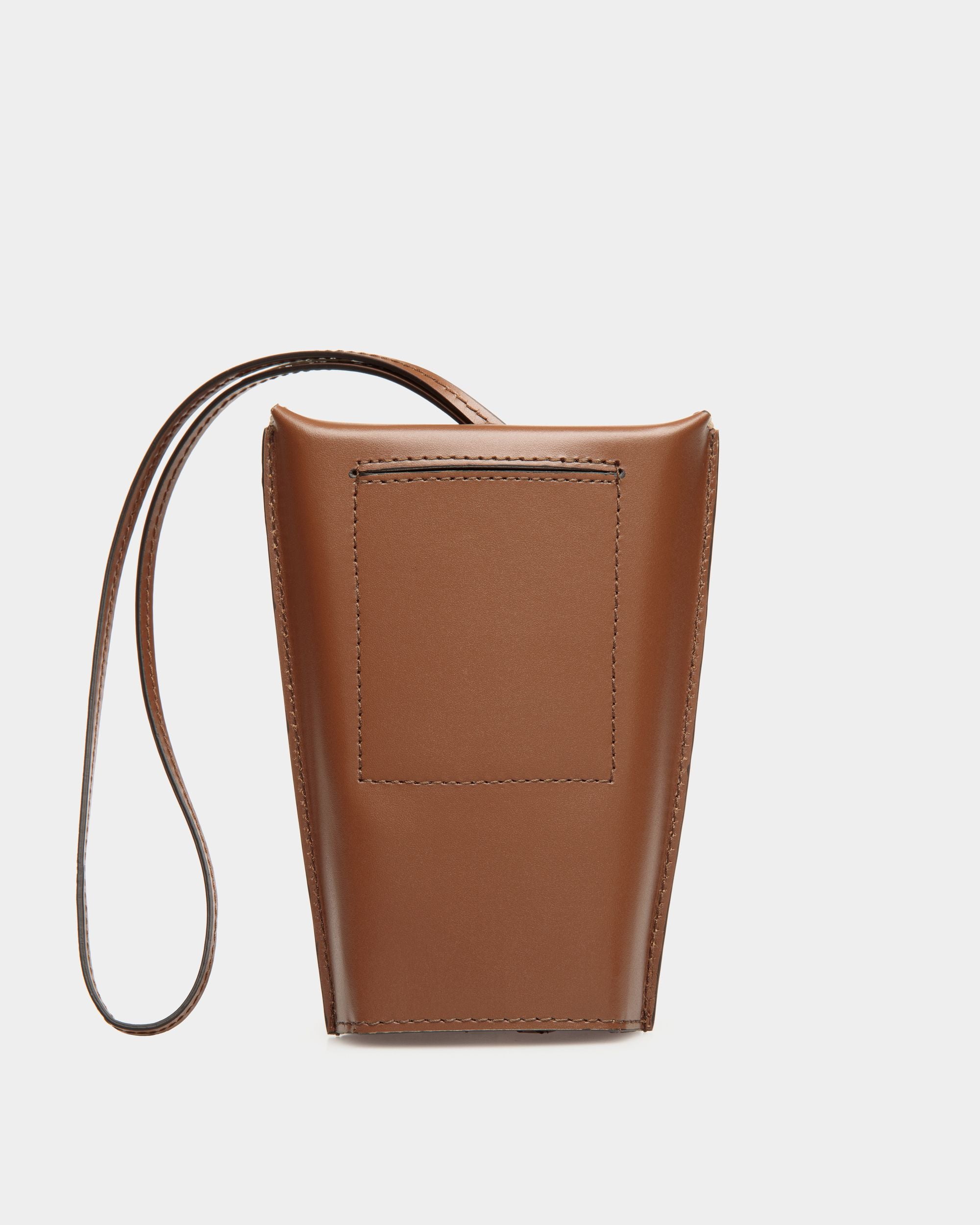 Belle Sunglasses Holder in Brown Leather - Women's - Bally - 02