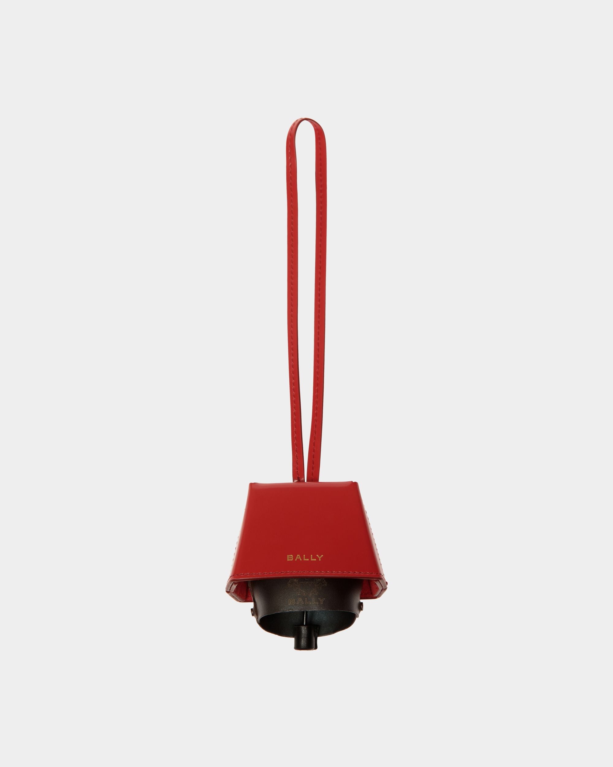 Belle Charm in Candy Red Brushed Leather - Women's - Bally - 01