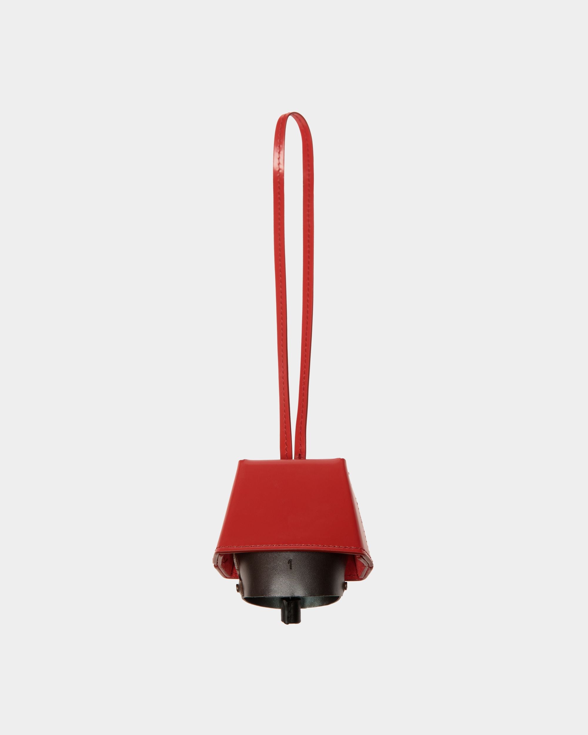 Belle Charm in Candy Red Brushed Leather - Women's - Bally - 02