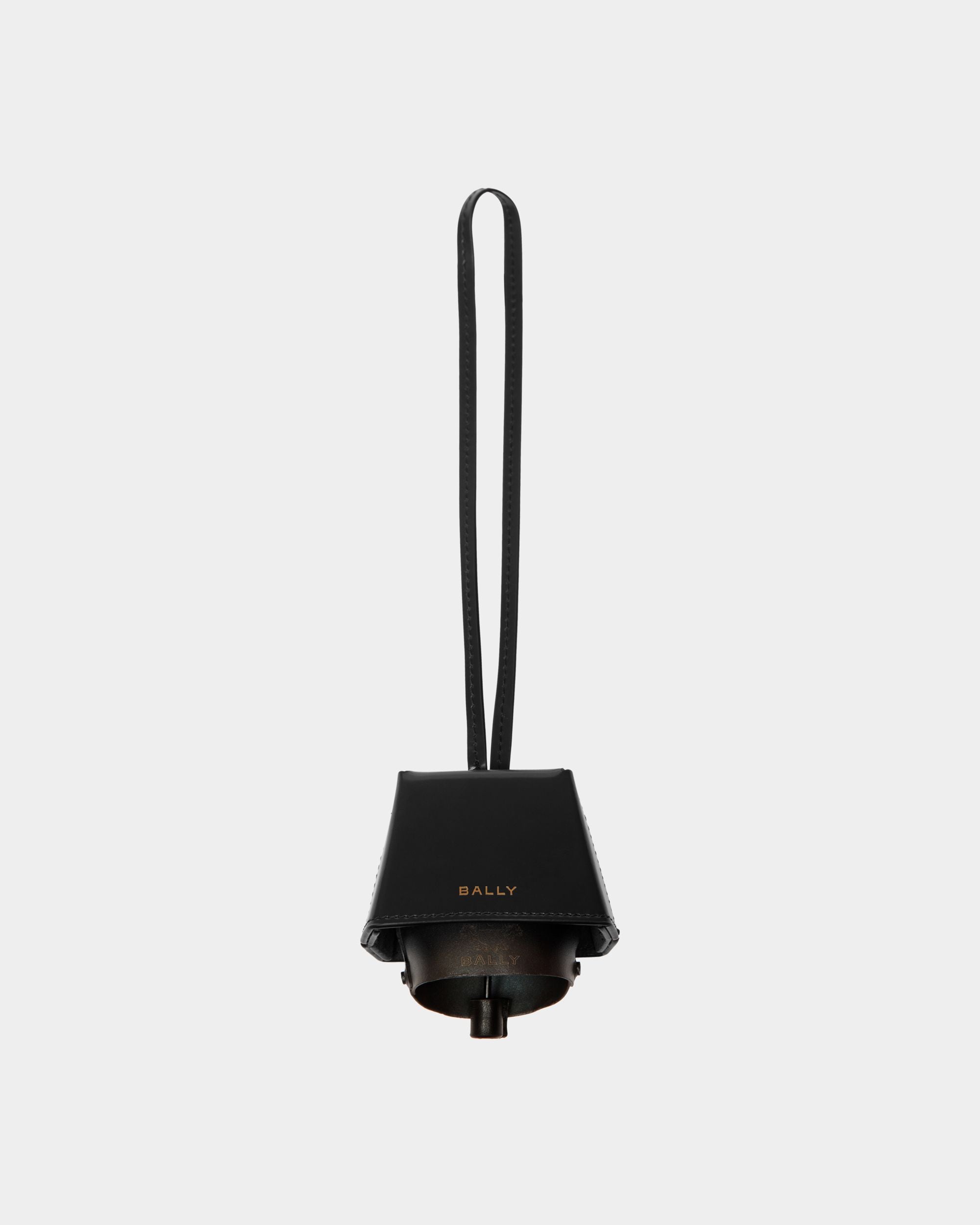 Belle Charm in Black Brushed Leather - Women's - Bally - 01