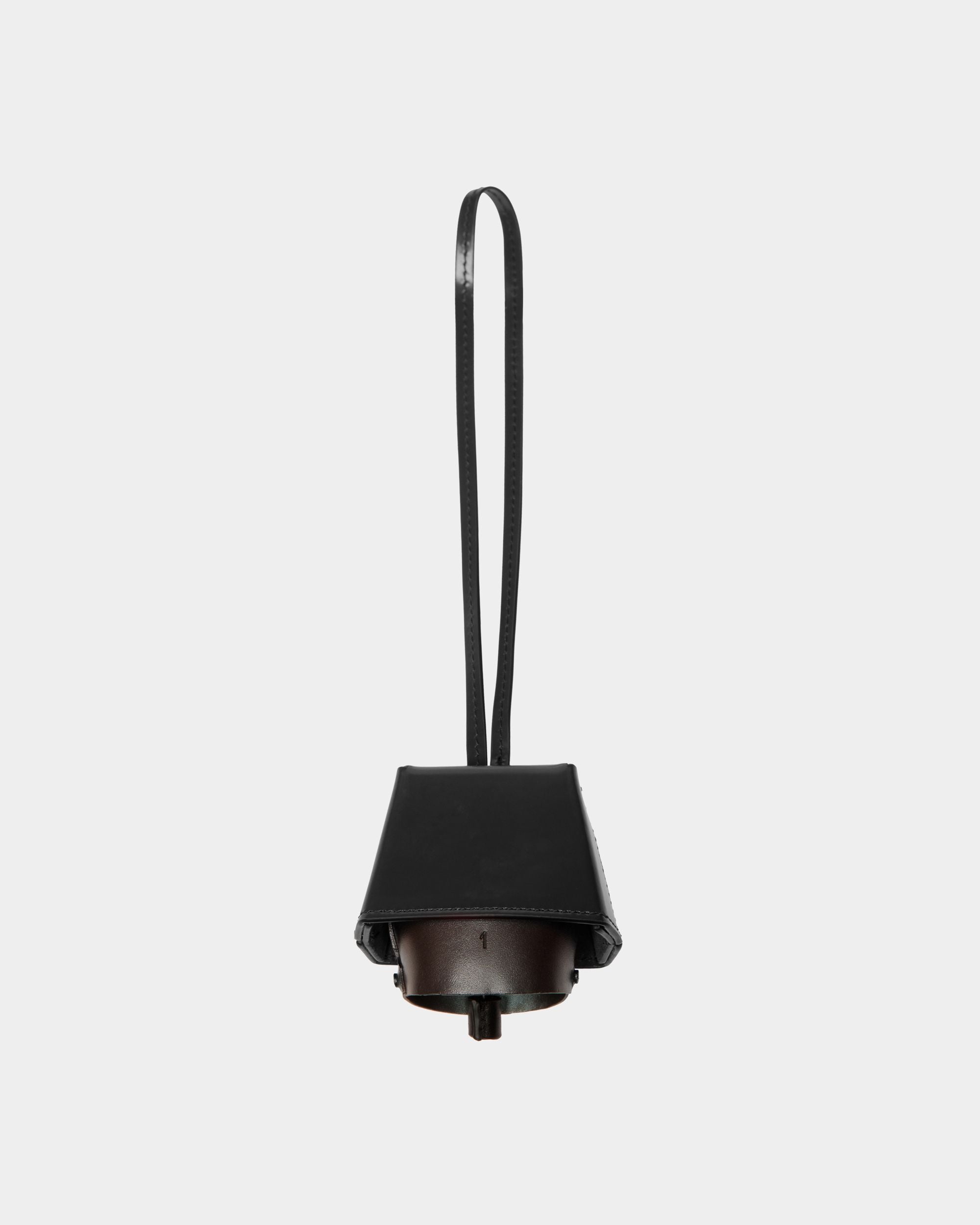 Belle Charm in Black Brushed Leather - Women's - Bally - 02