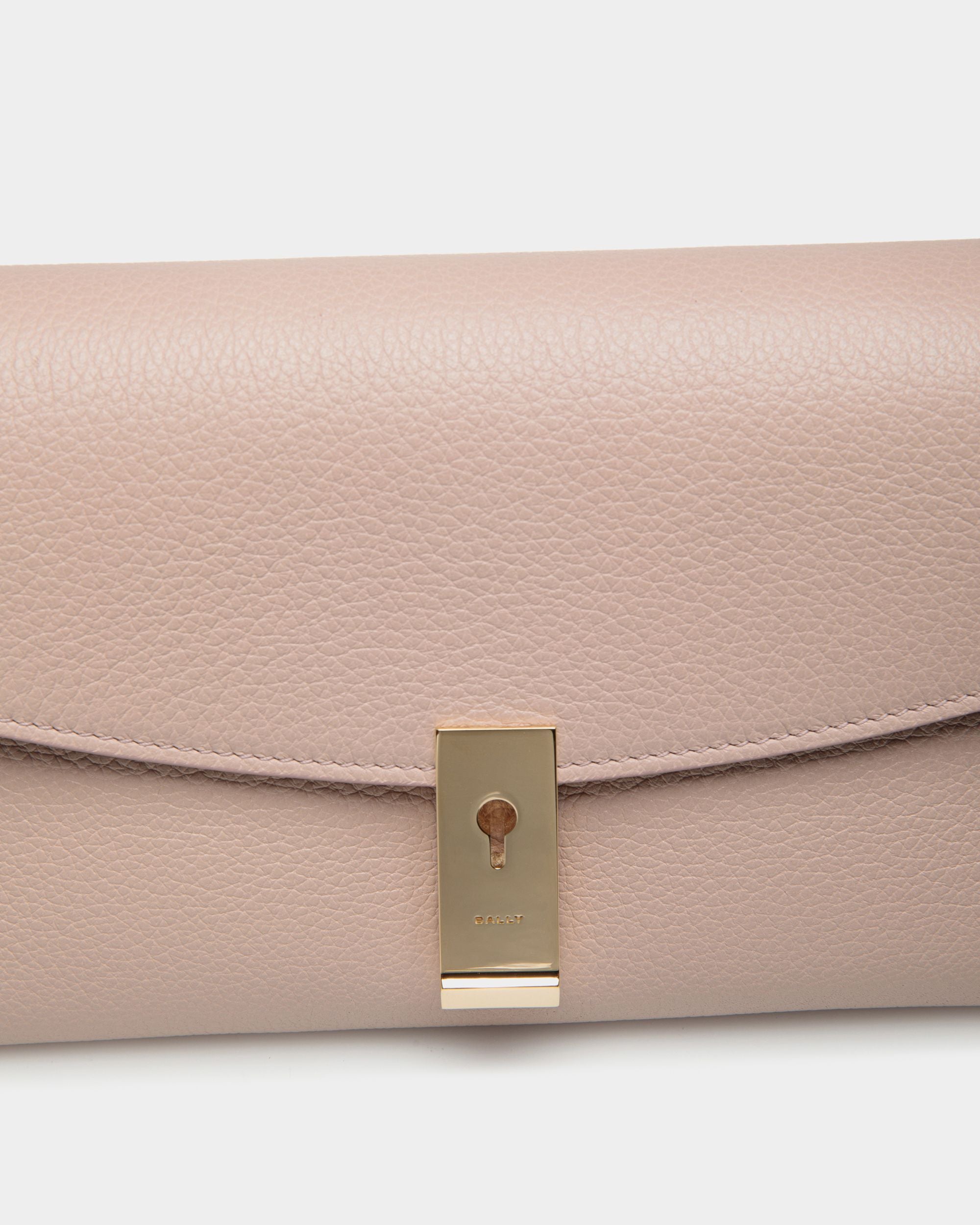 Lock Me Multifunctional Minibag In Light Beige Grained Leather - Women's - Bally - 04