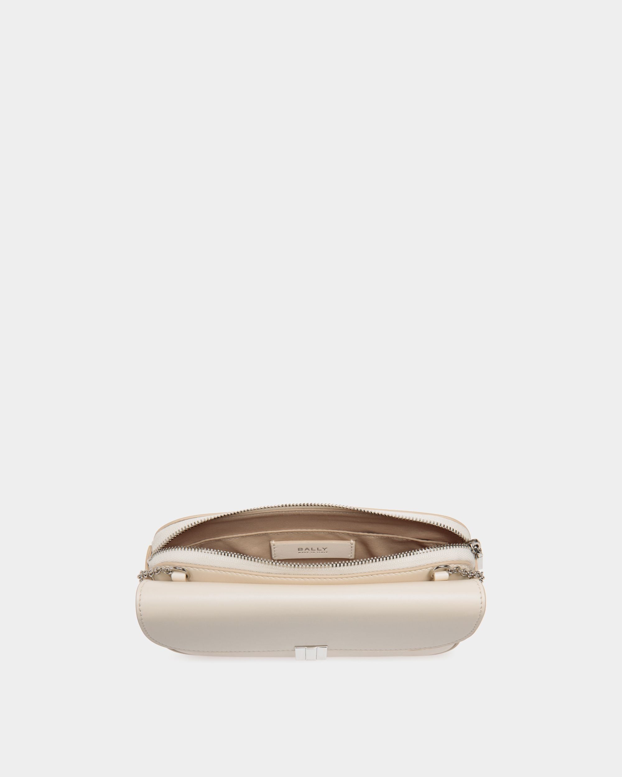Ollam Phone Wallet in White Leather - Women's - Bally - 03