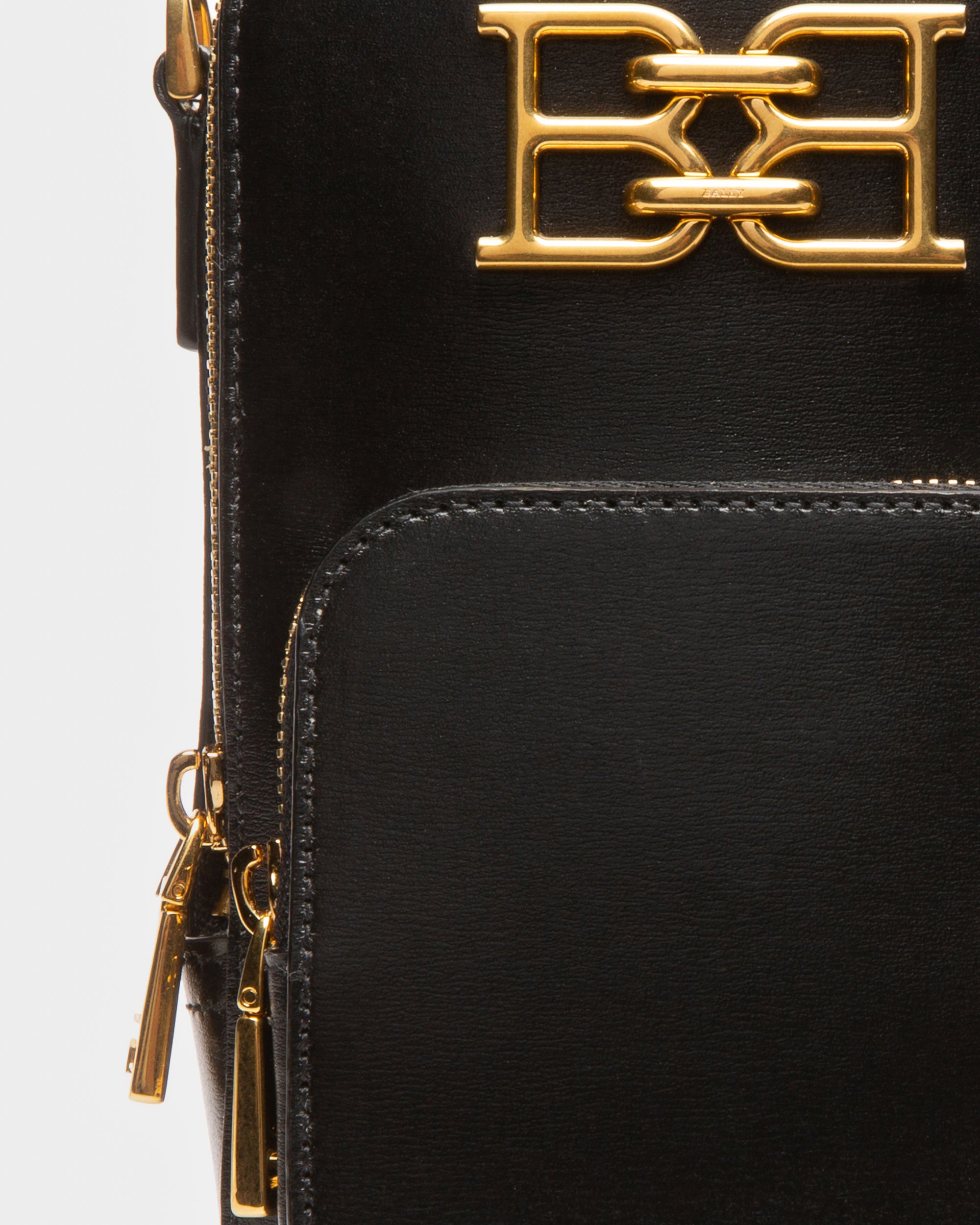 Bemal Phone Wallet In Black Leather - Women's - Bally - 04