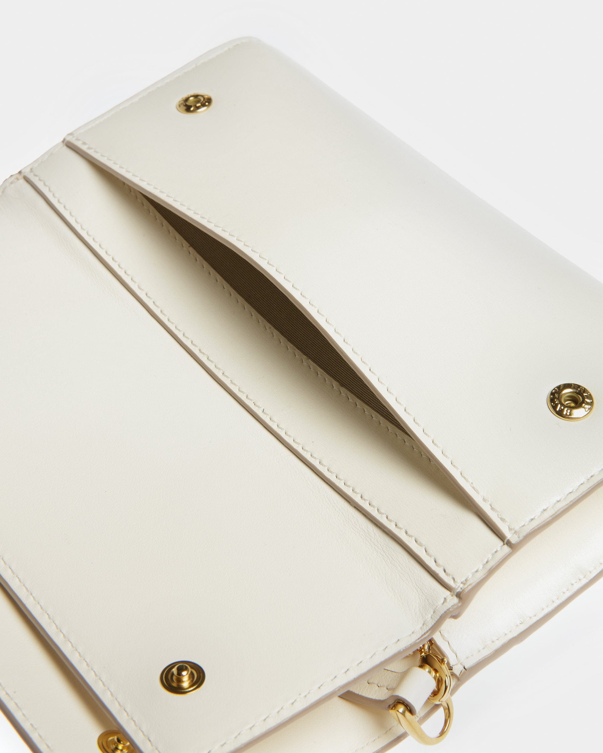 Byanca Leather Travel Wallet In Bone - Women's - Bally - 05