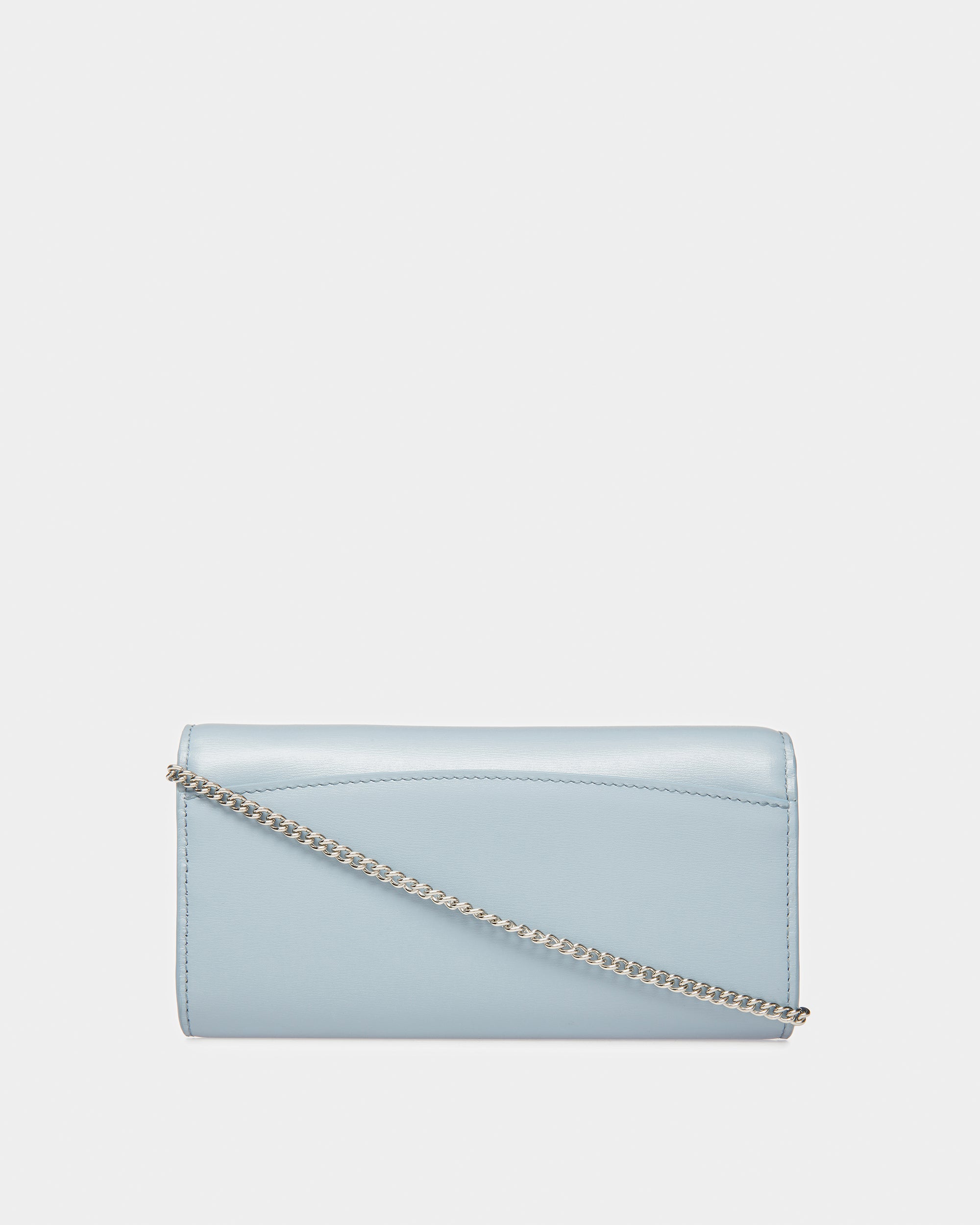 Byanca Leather Travel Wallet In Light Blue - Women's - Bally - 02