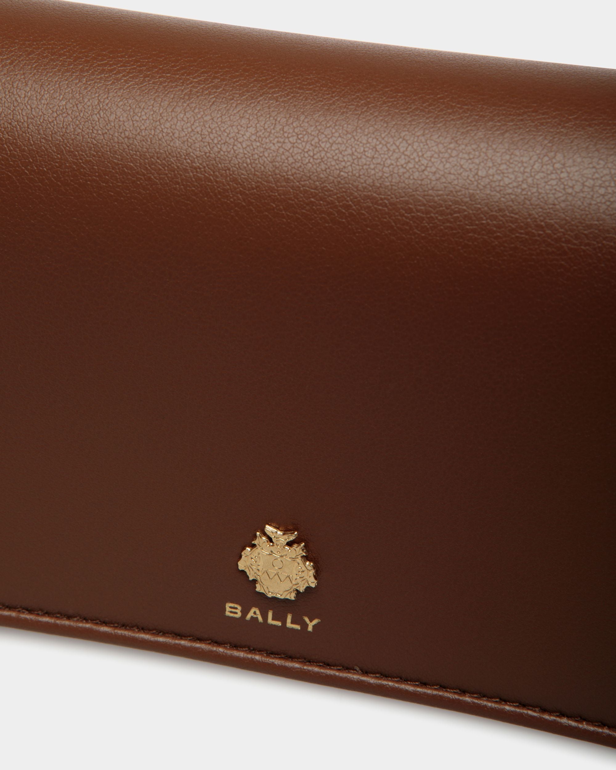 Bally Essential Phone Wallet in Brown Leather - Women's - Bally - 04