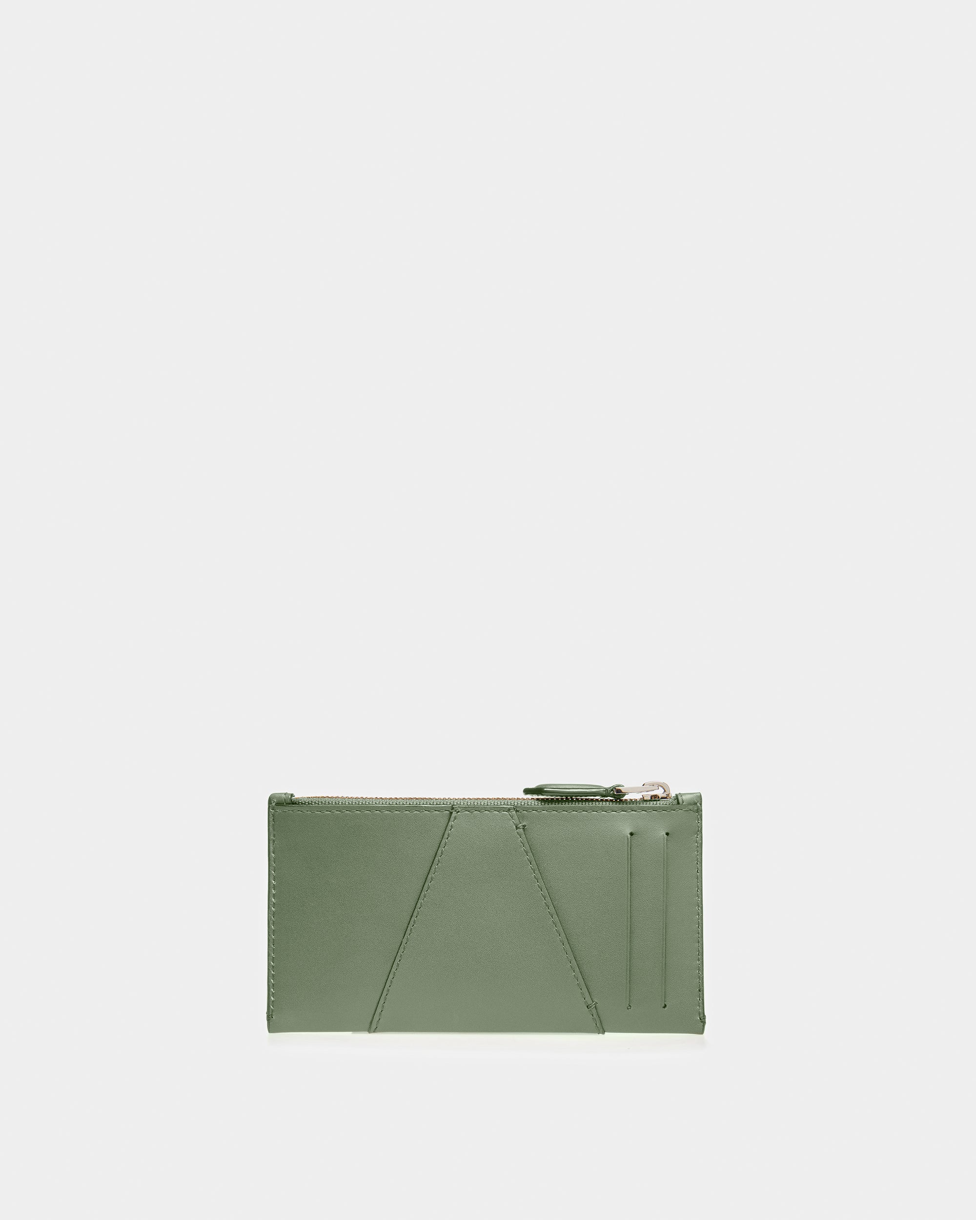 Adley Leather Wallet In Sage - Women's - Bally - 02