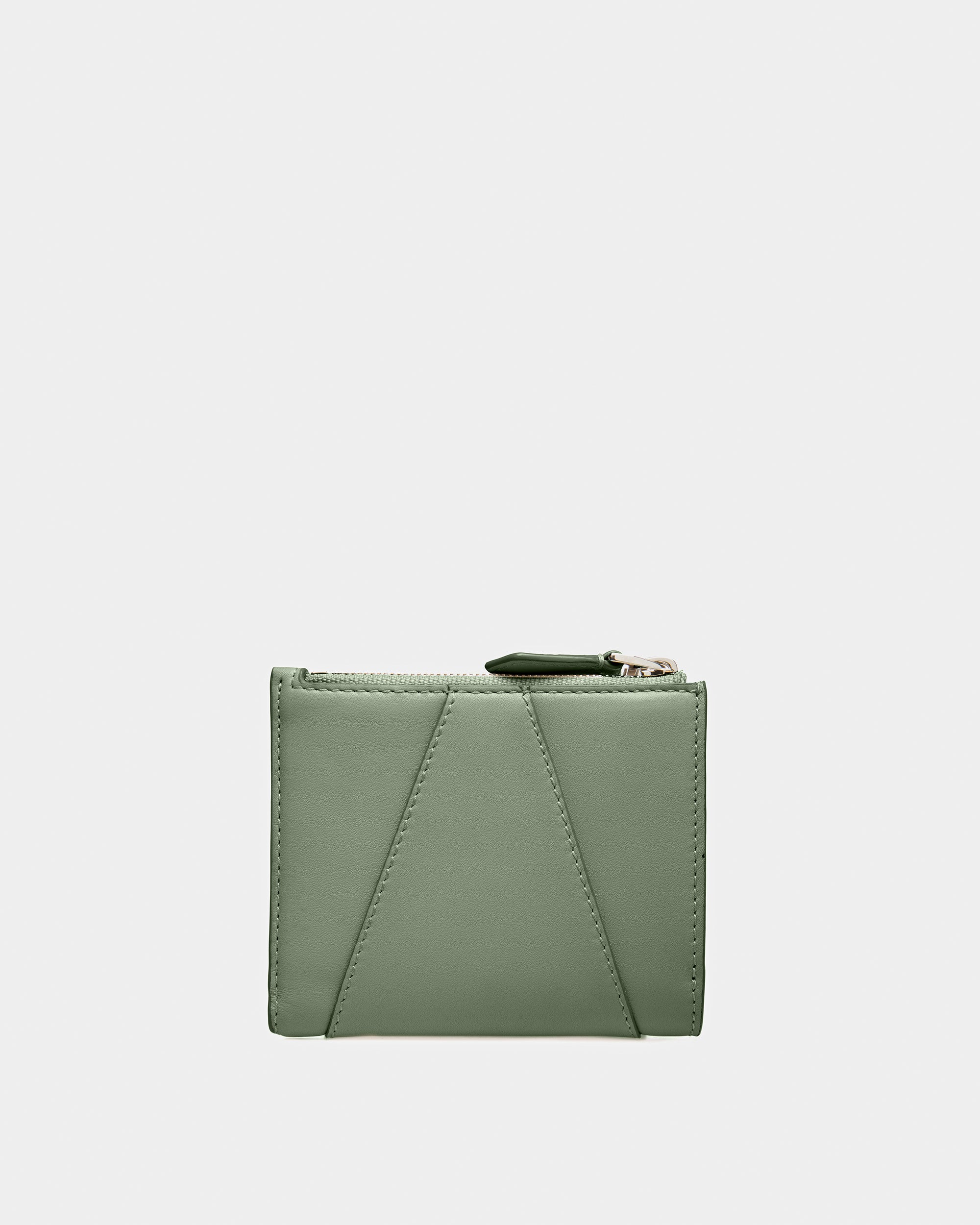 Axeel Leather Wallet In Sage - Women's - Bally - 02