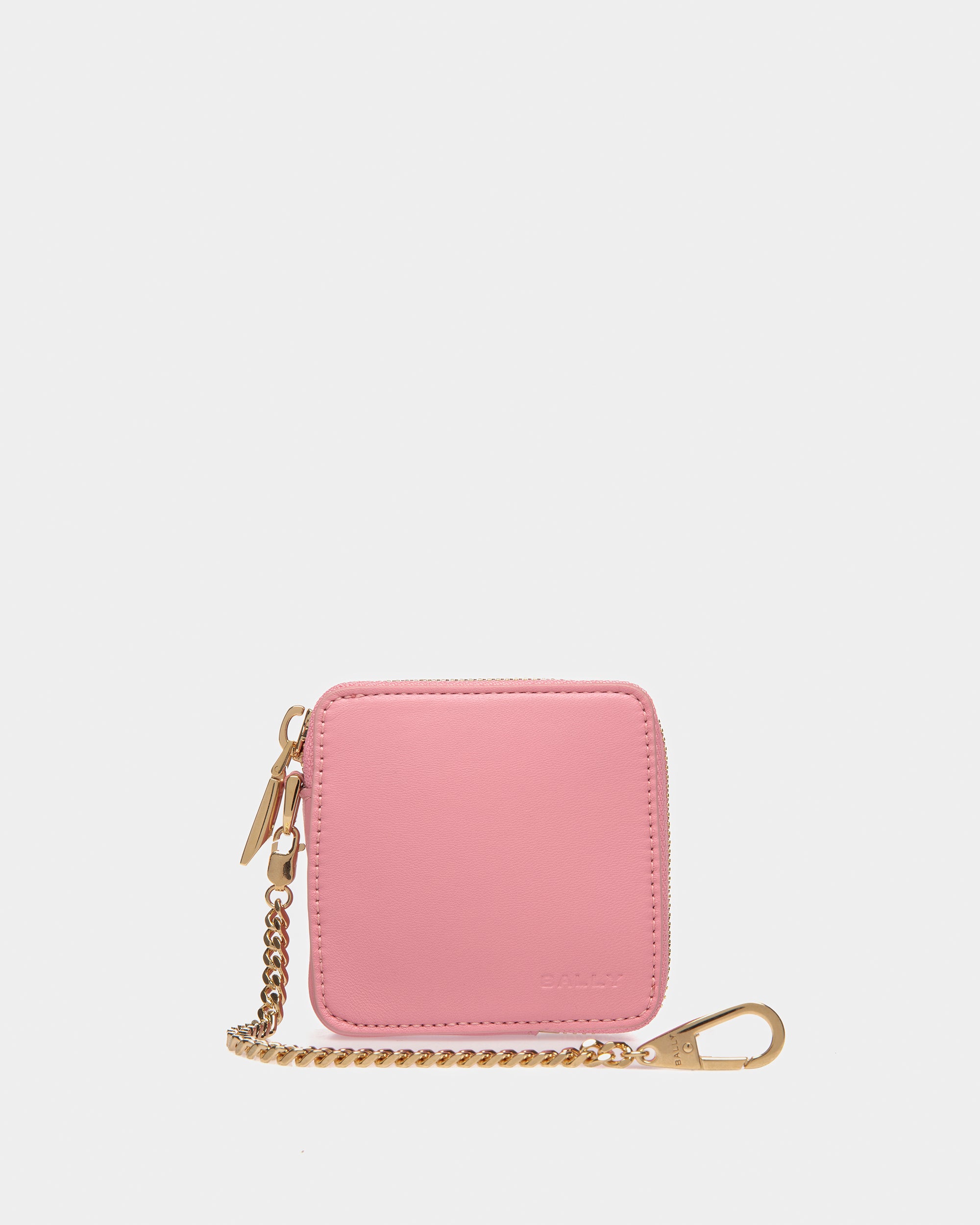 Block Zipped Coin Purse In Leather - Women's - Bally - 01