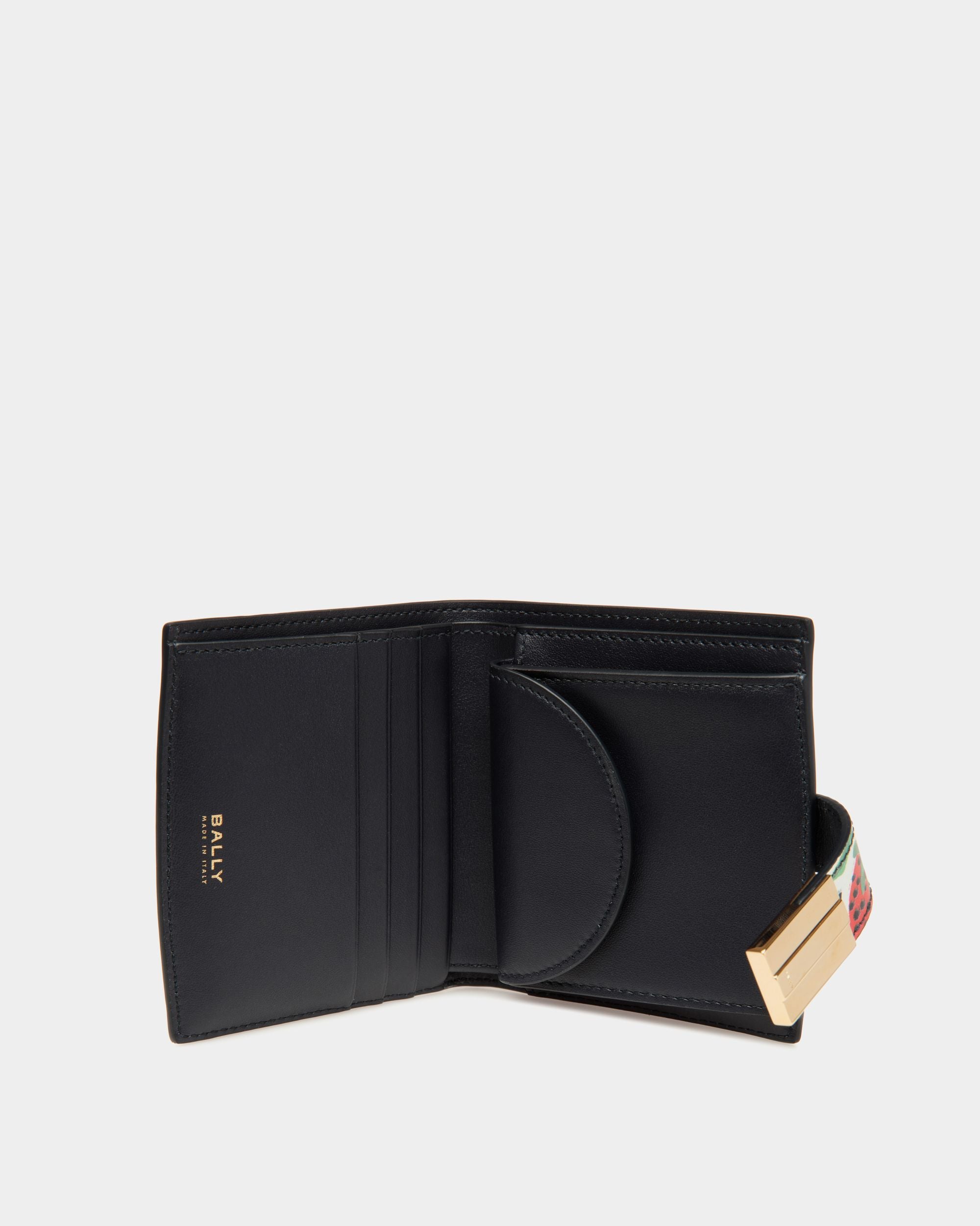 Ollam Wallet in Strawberry Print Leather - Women's - Bally - 03