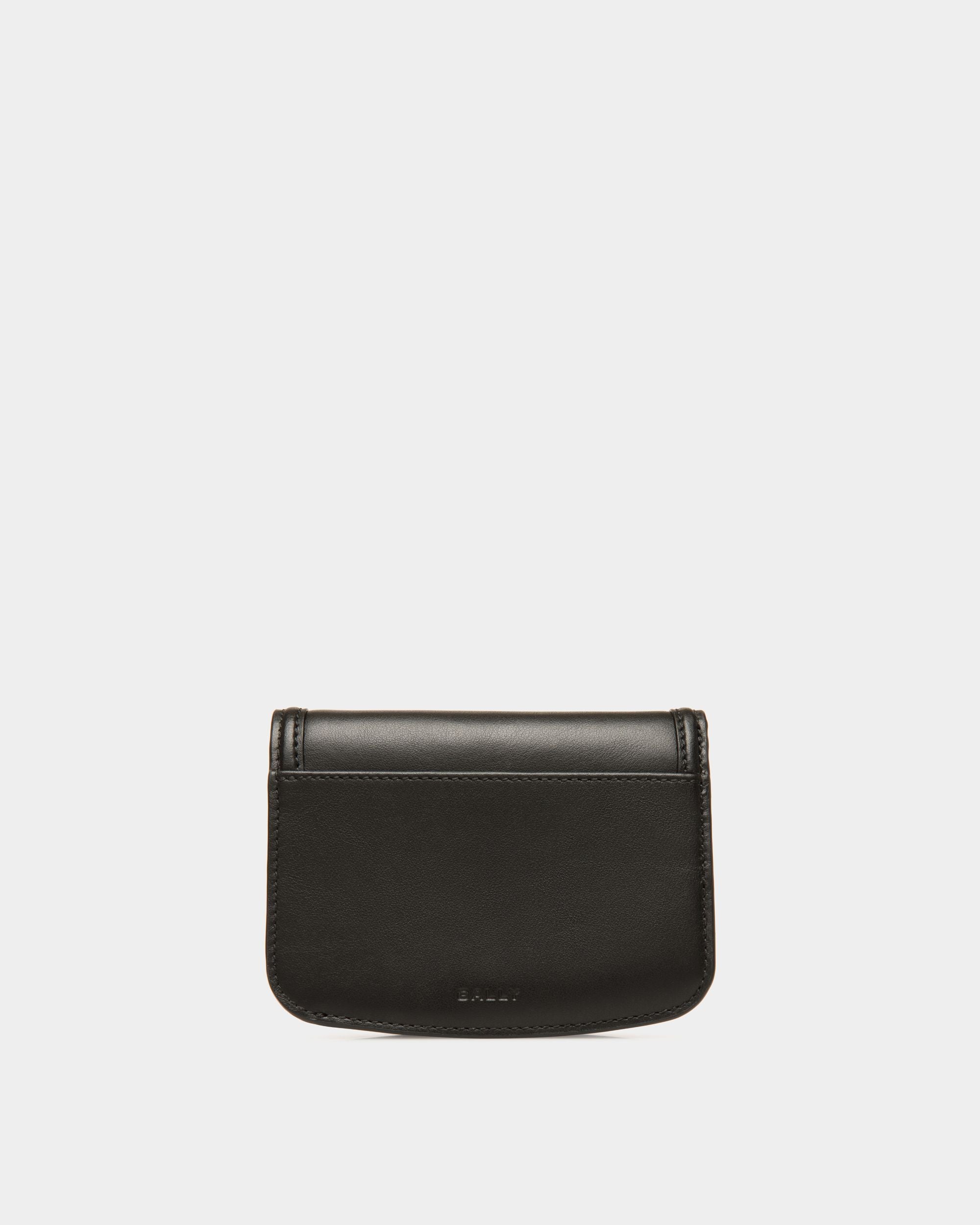 Deco Wallet in Black Leather - Women's - Bally - 02