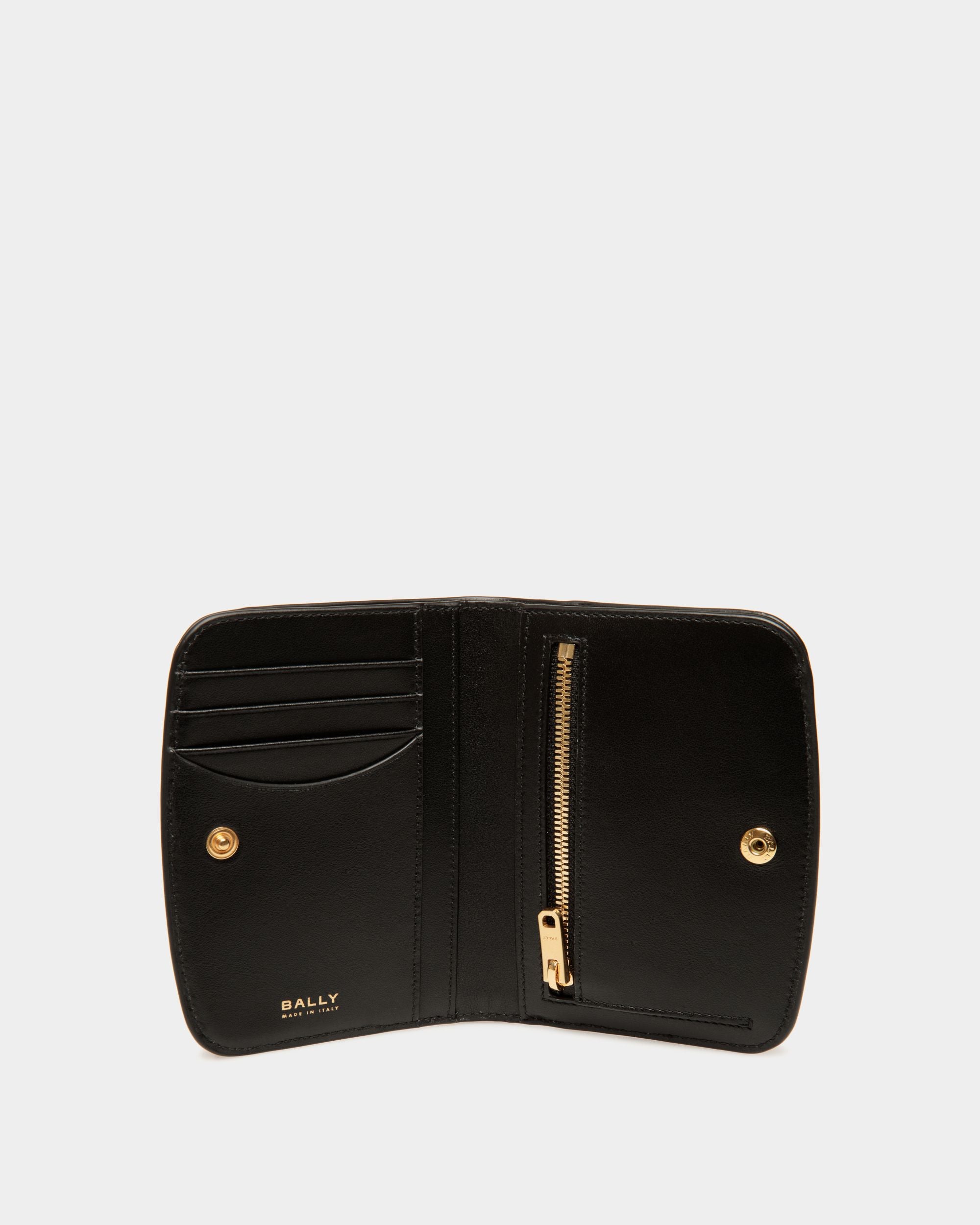 Deco Wallet in Black Leather - Women's - Bally - 03