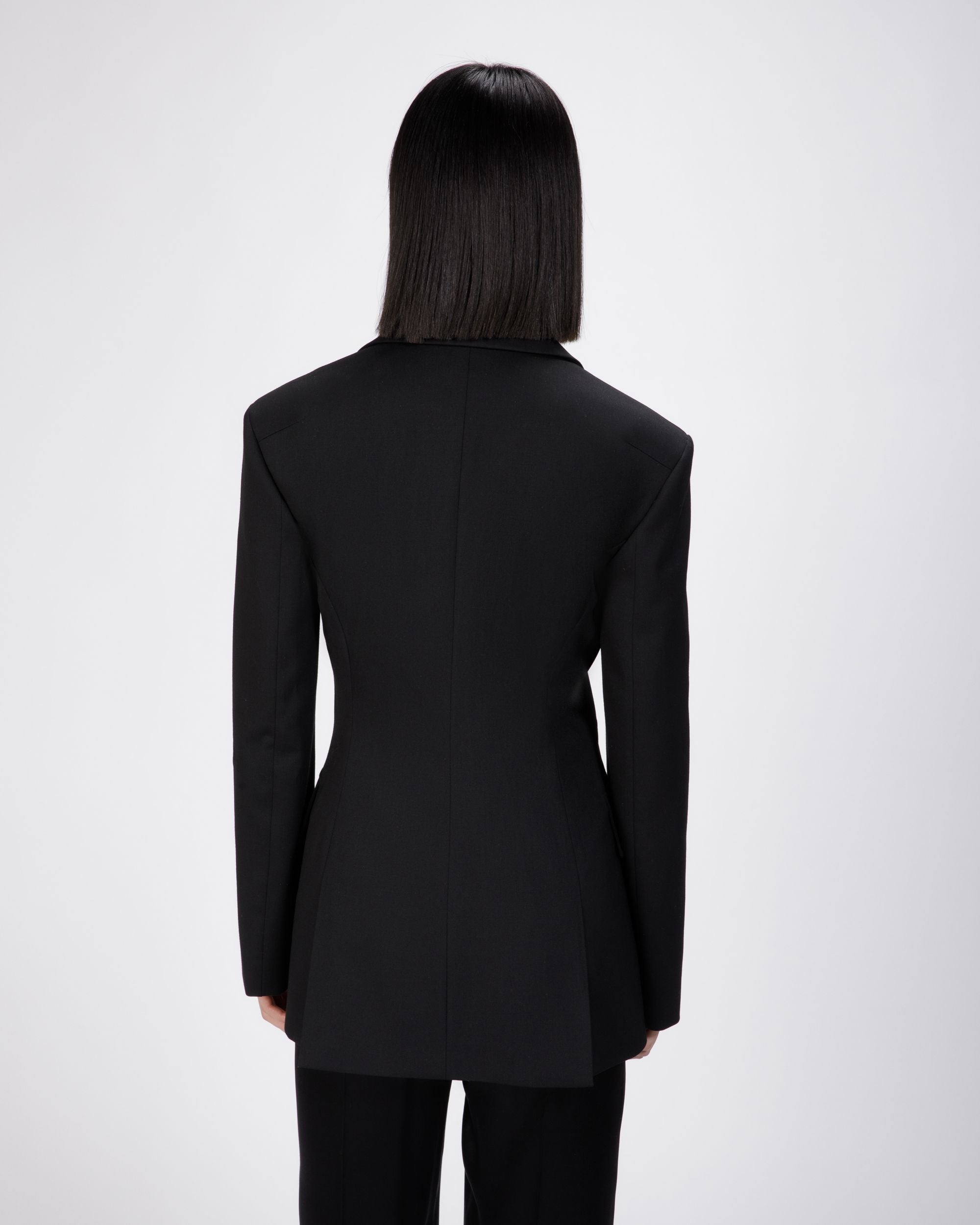 Wool Mix Jacket In Black - Women's - Bally - 06