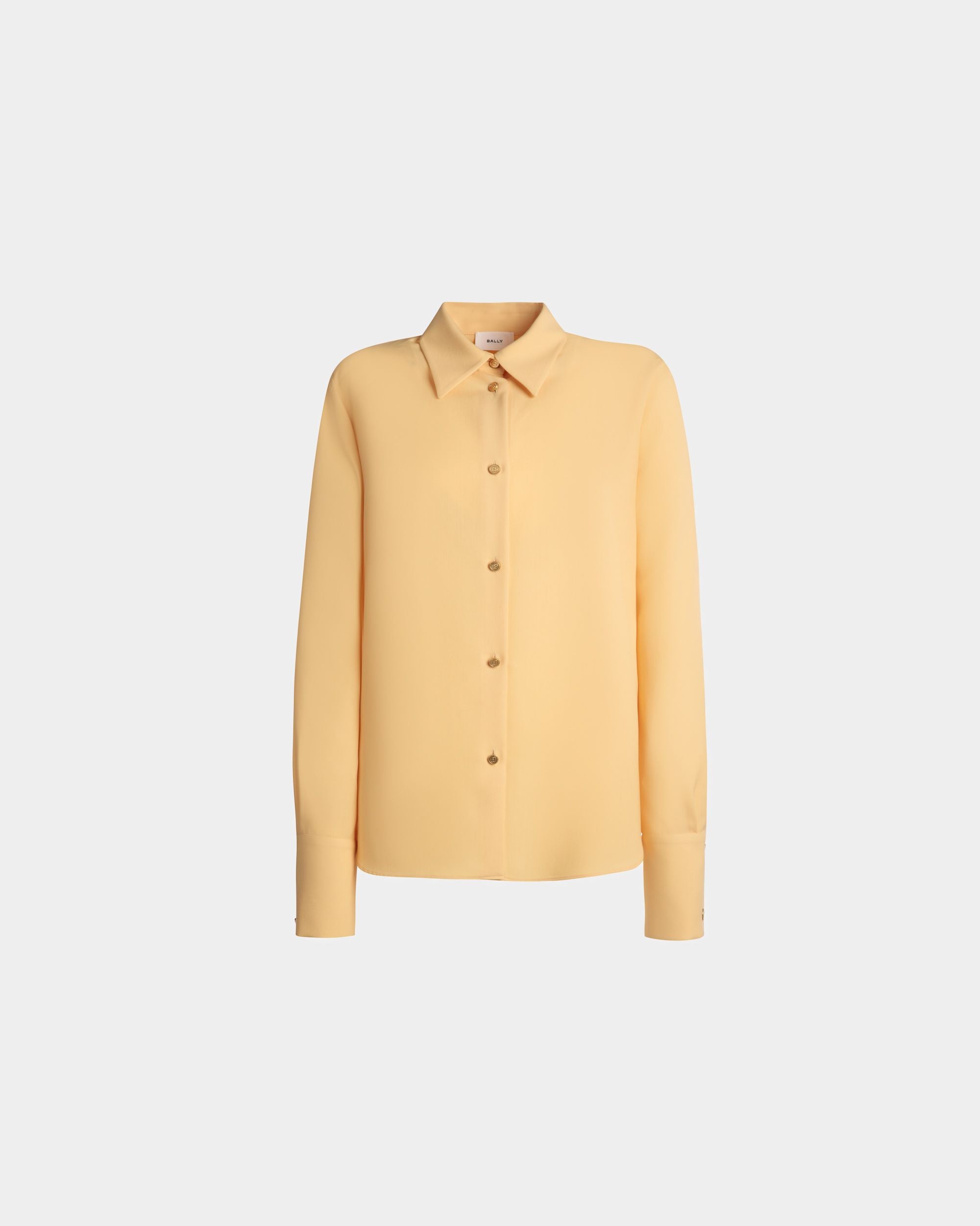 Blouse In a Wool Blend In Cream - Women's - Bally - 01