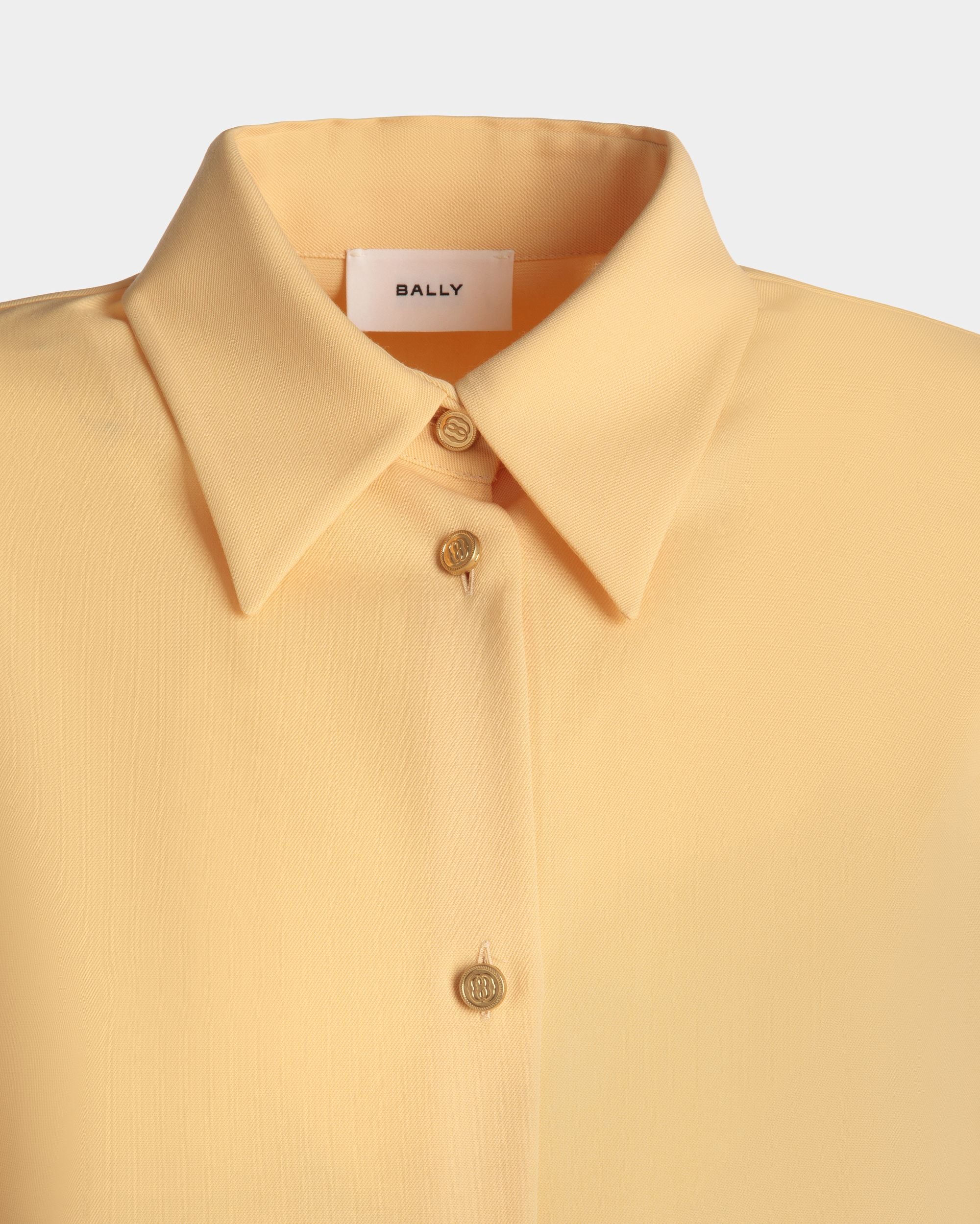 Blouse In a Wool Blend In Cream - Women's - Bally - 03