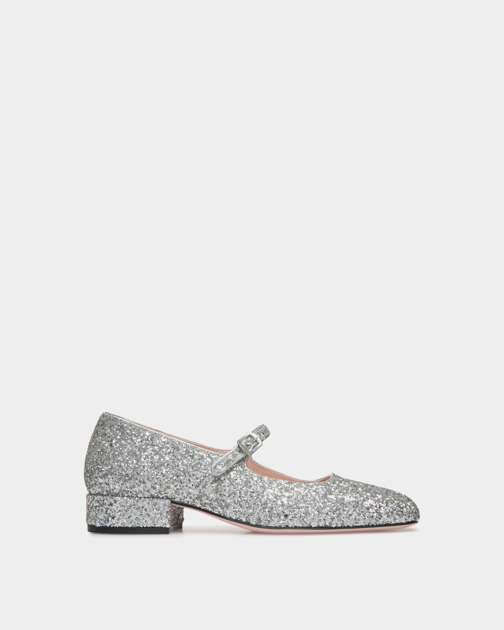 Ballyrina Pump in Silver Fabric - Women's - Bally - 01