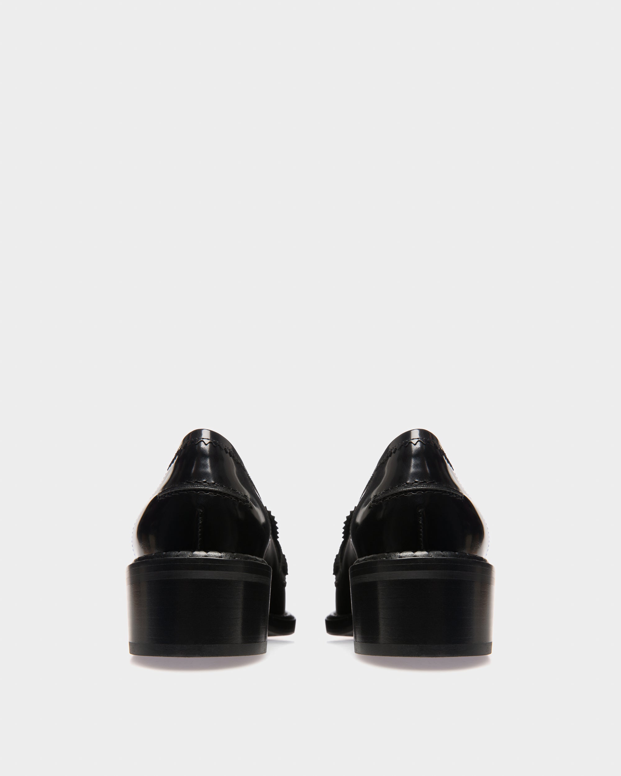 Ellyane Leather Mocassins In Black - Women's - Bally - 04