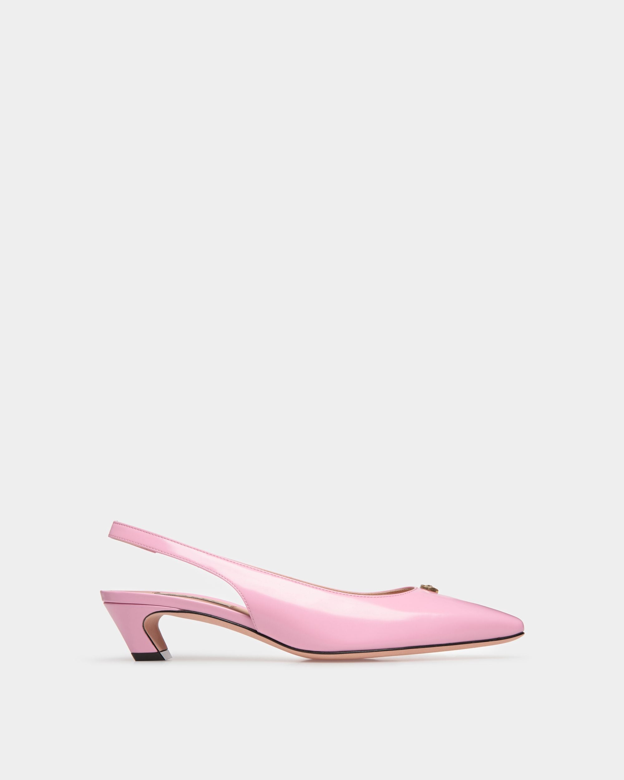 Sylt Slingback Pump In Pink Leather - Women's - Bally - 01